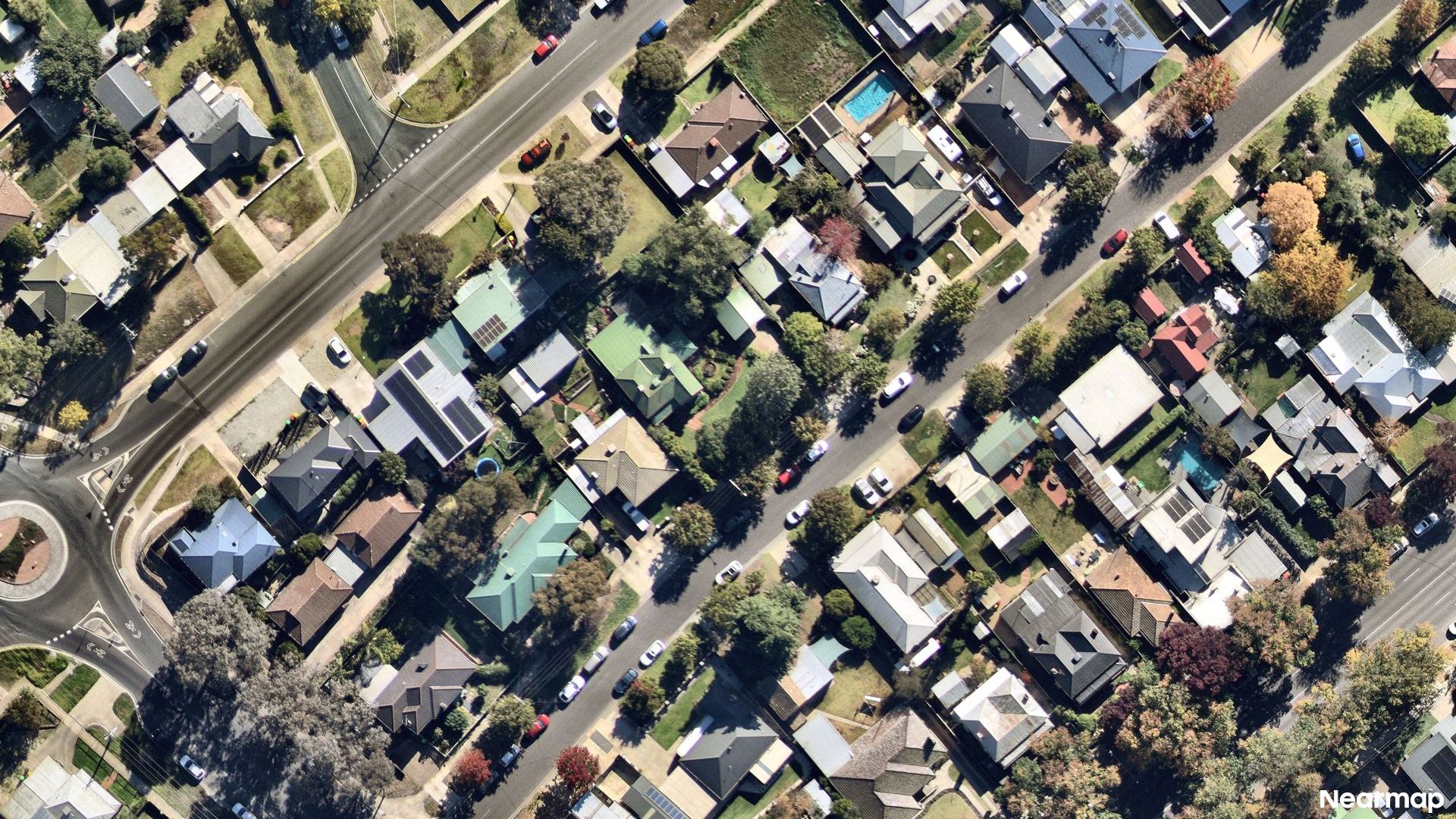 Vertical aerial view