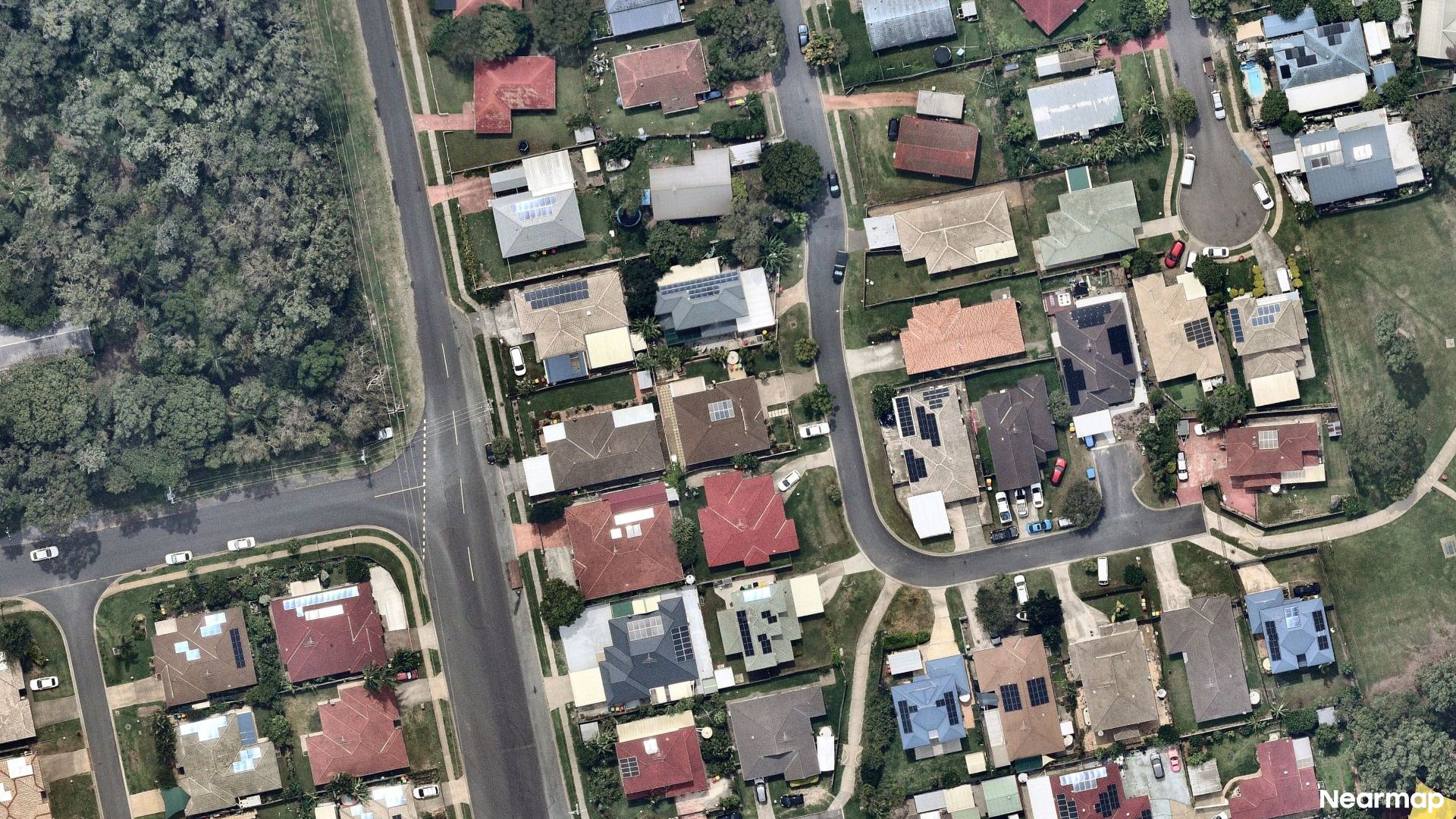 Vertical aerial view