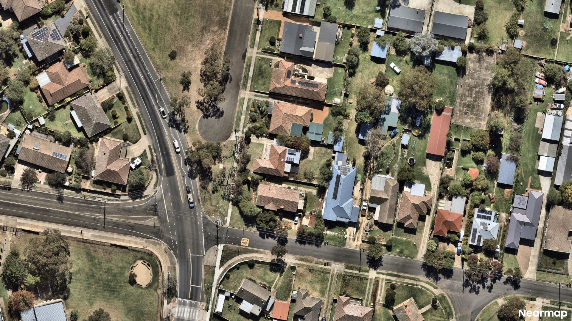 Vertical aerial view