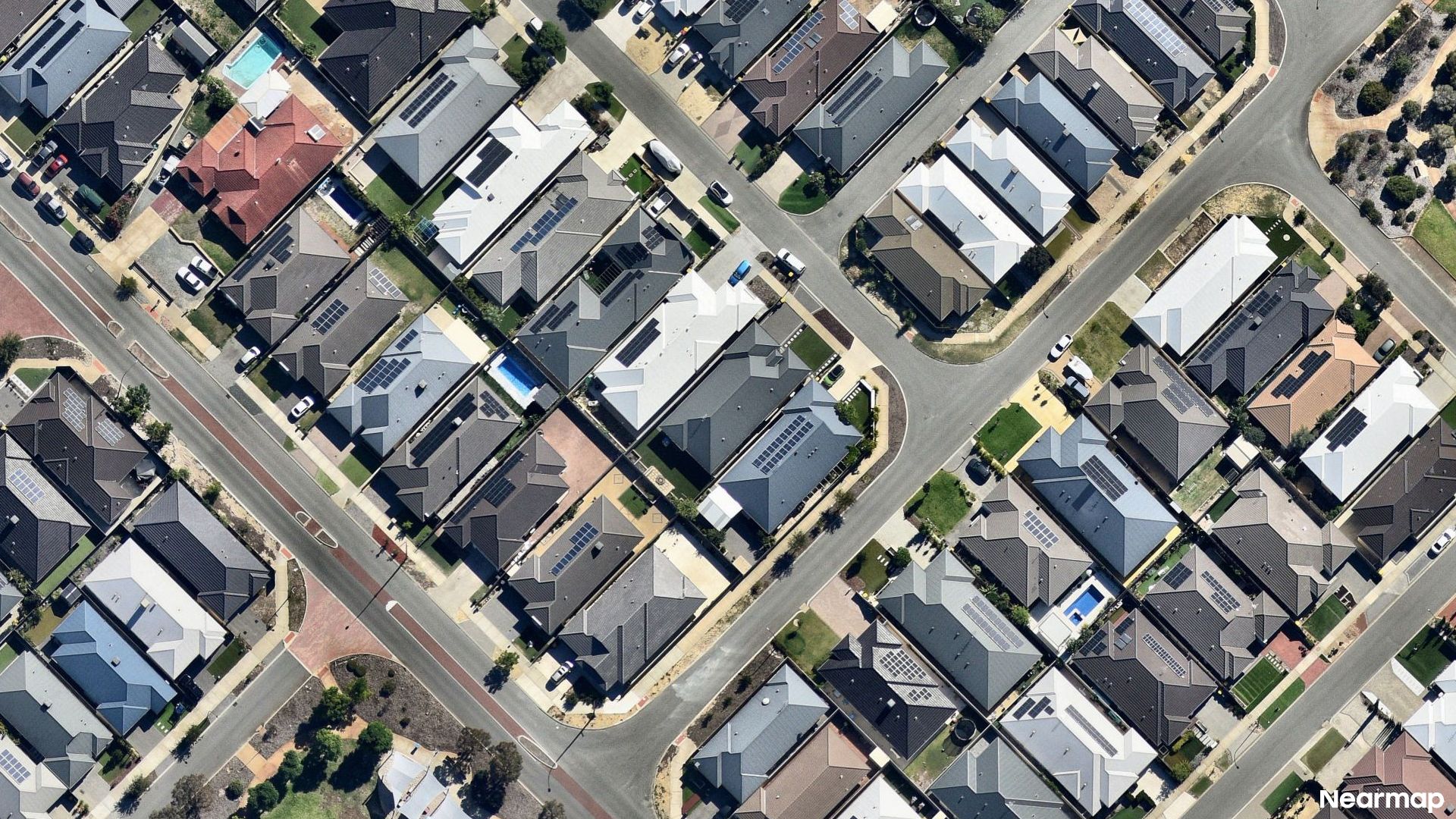 Vertical aerial view