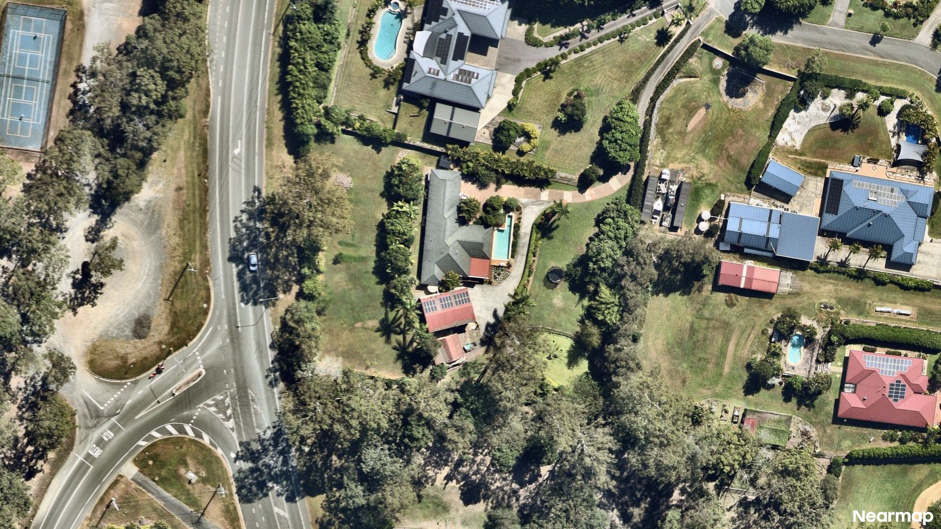 Vertical aerial view