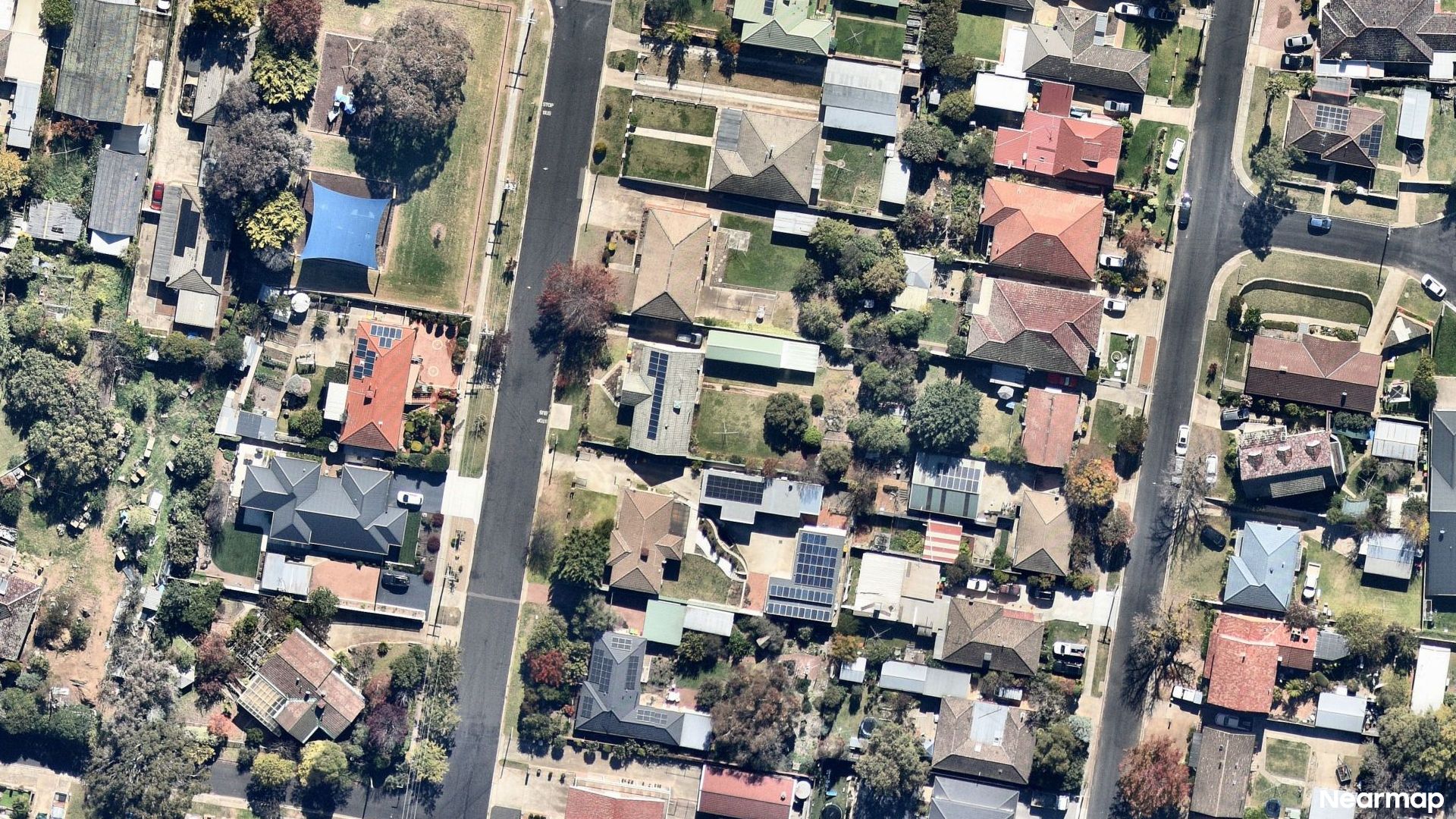 Vertical aerial view