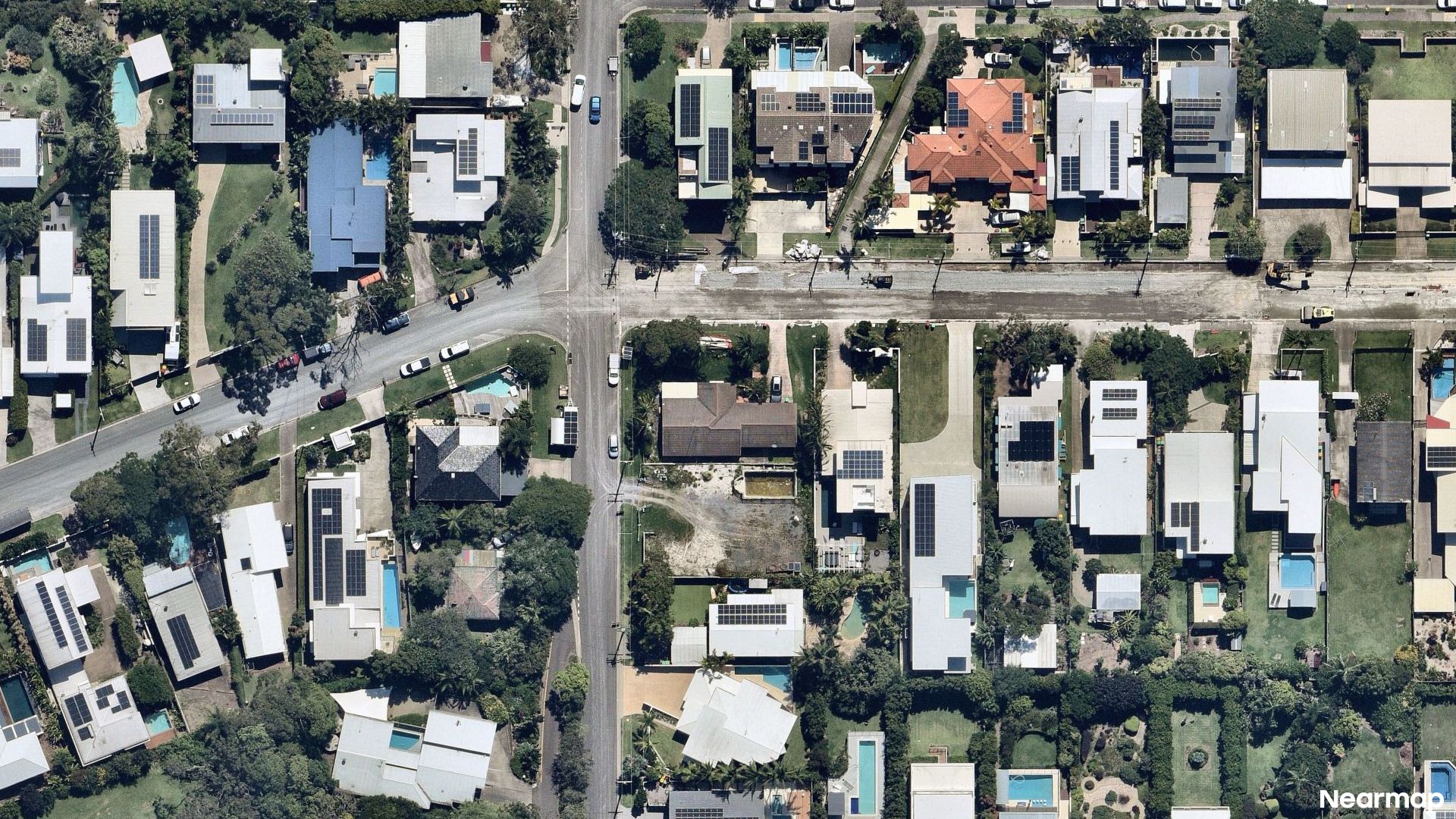 Vertical aerial view