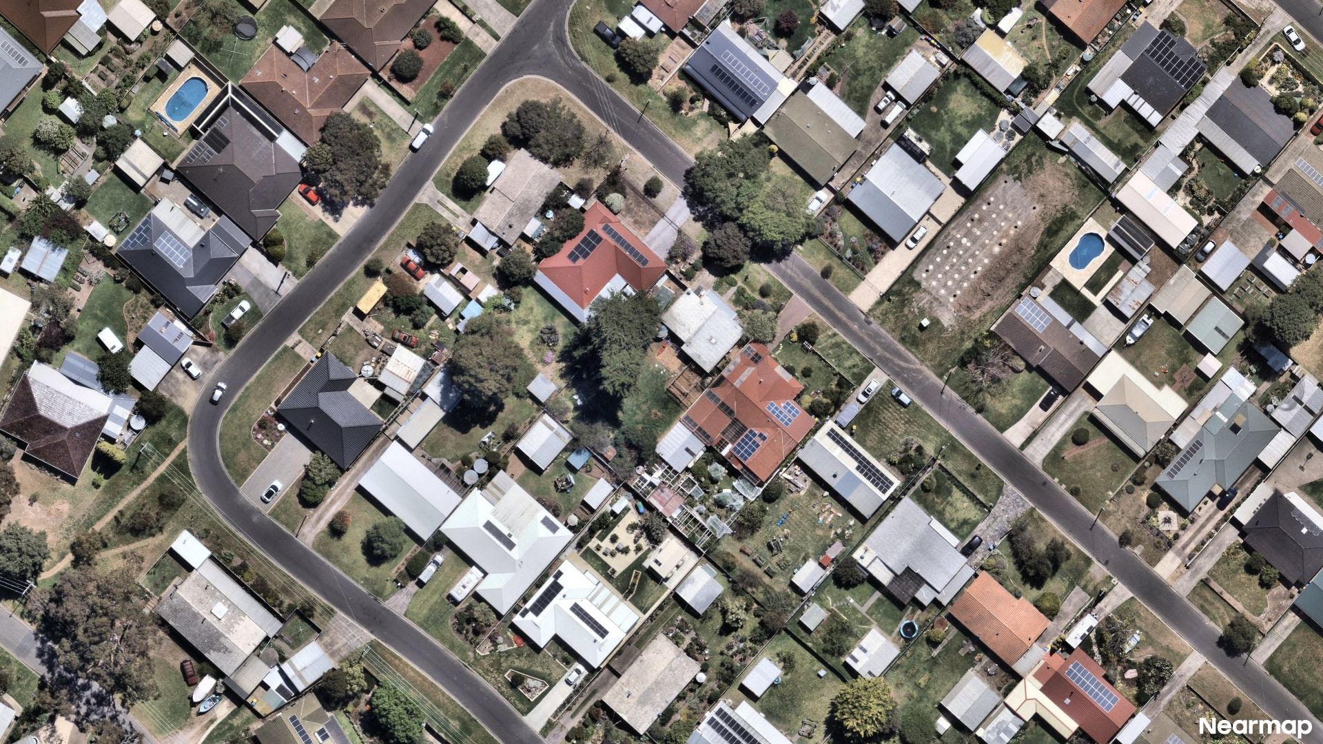Vertical aerial view