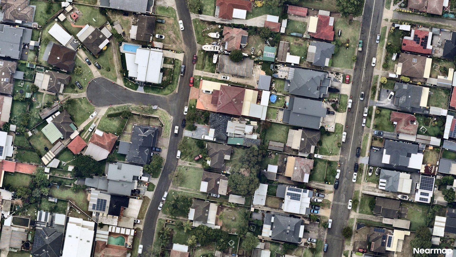 Vertical aerial view
