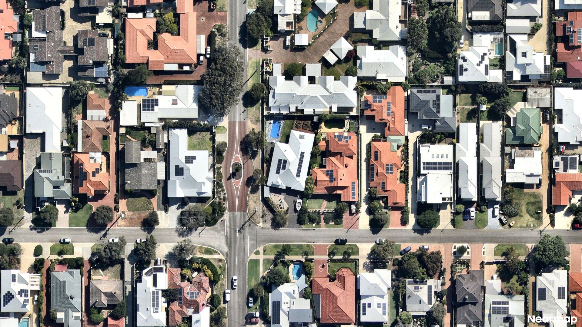 Vertical aerial view