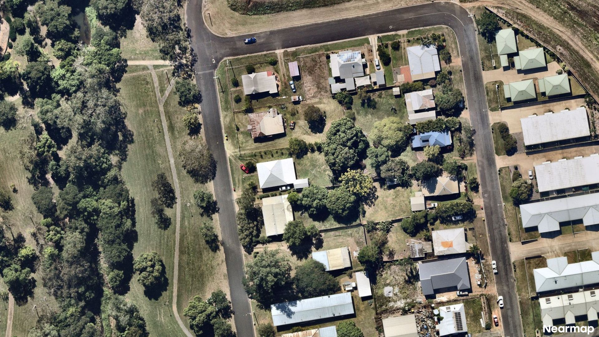 Vertical aerial view