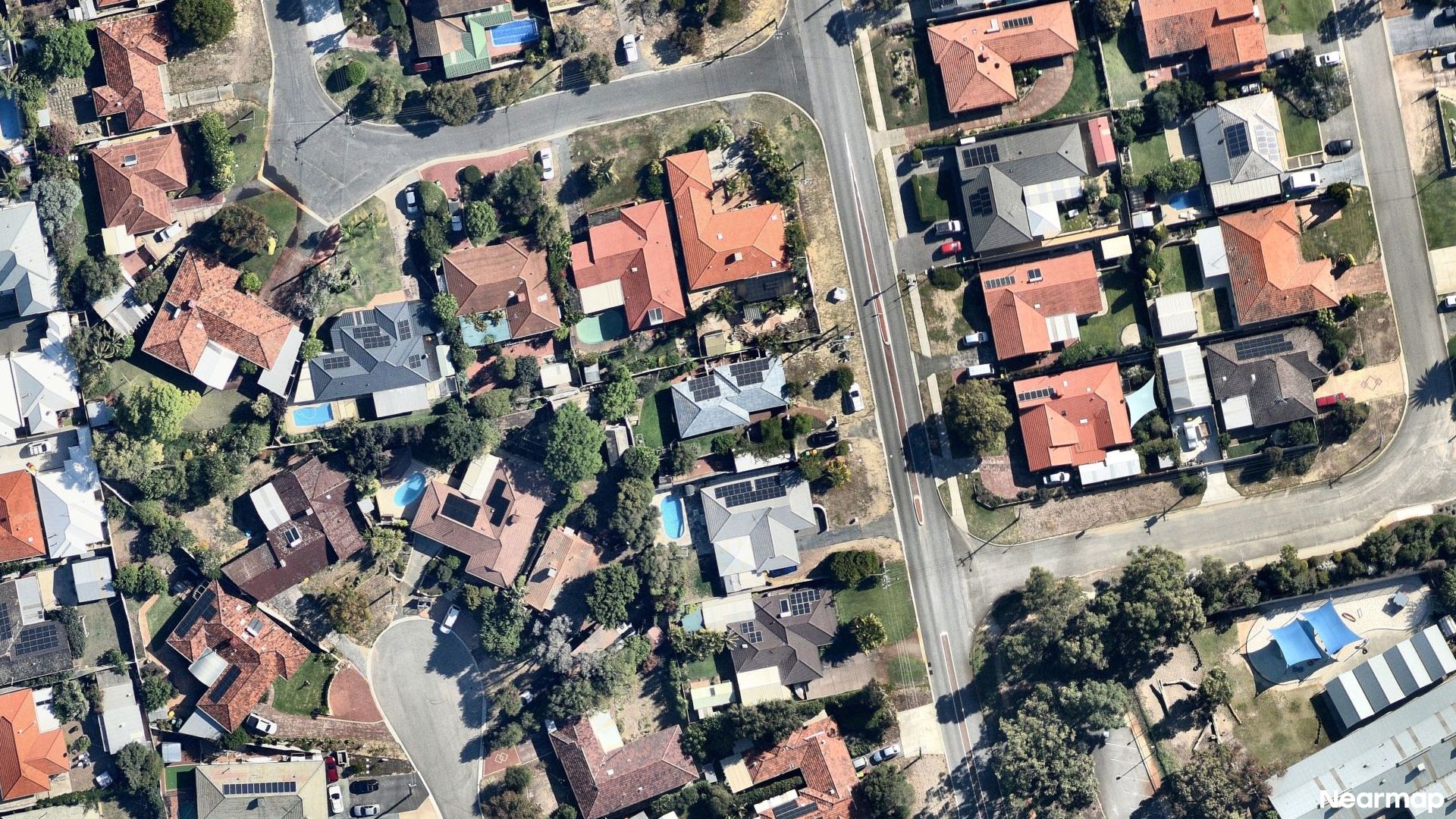 Vertical aerial view
