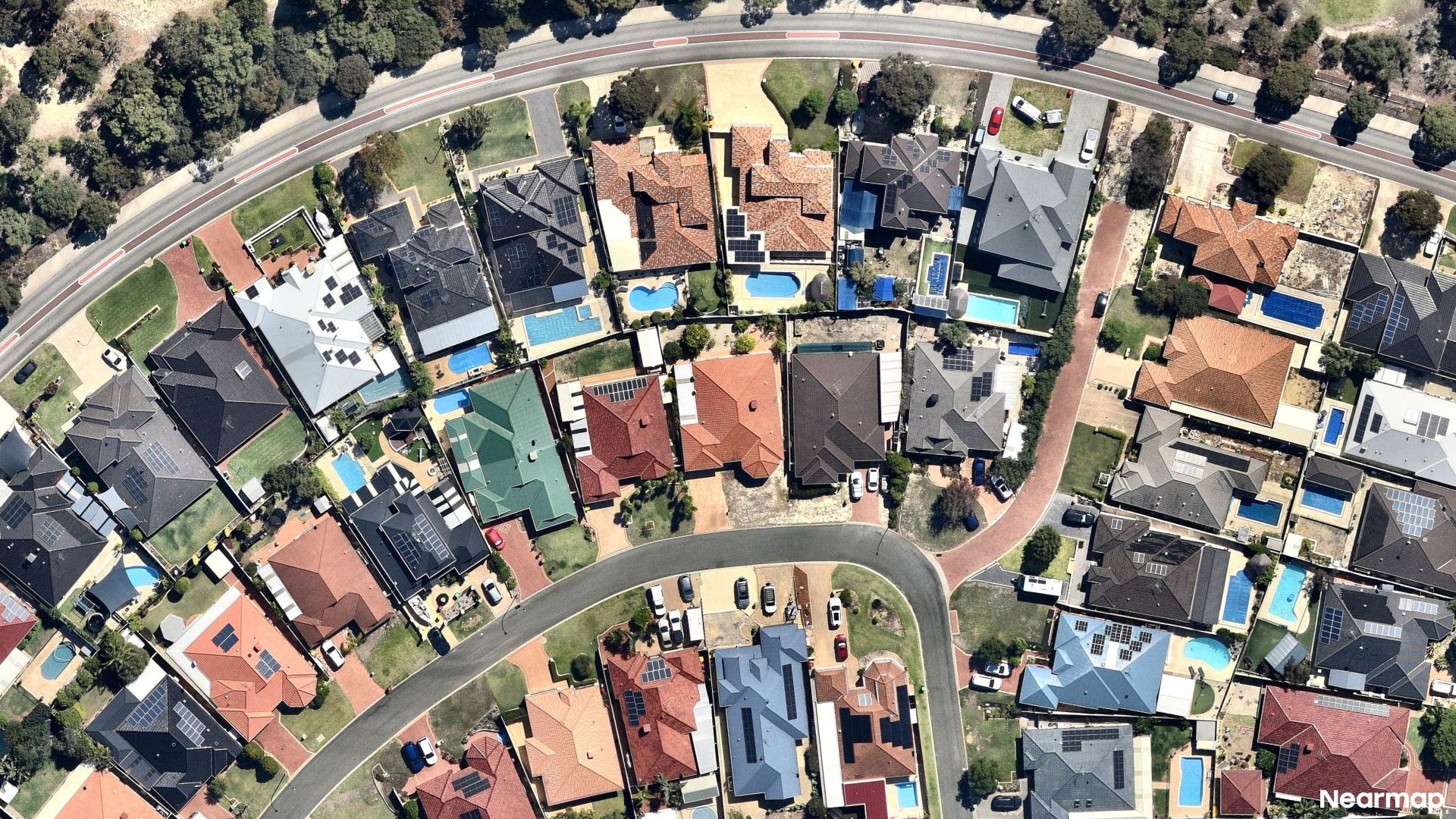 Vertical aerial view