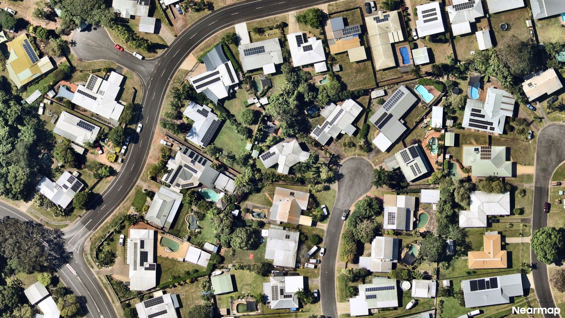 Vertical aerial view