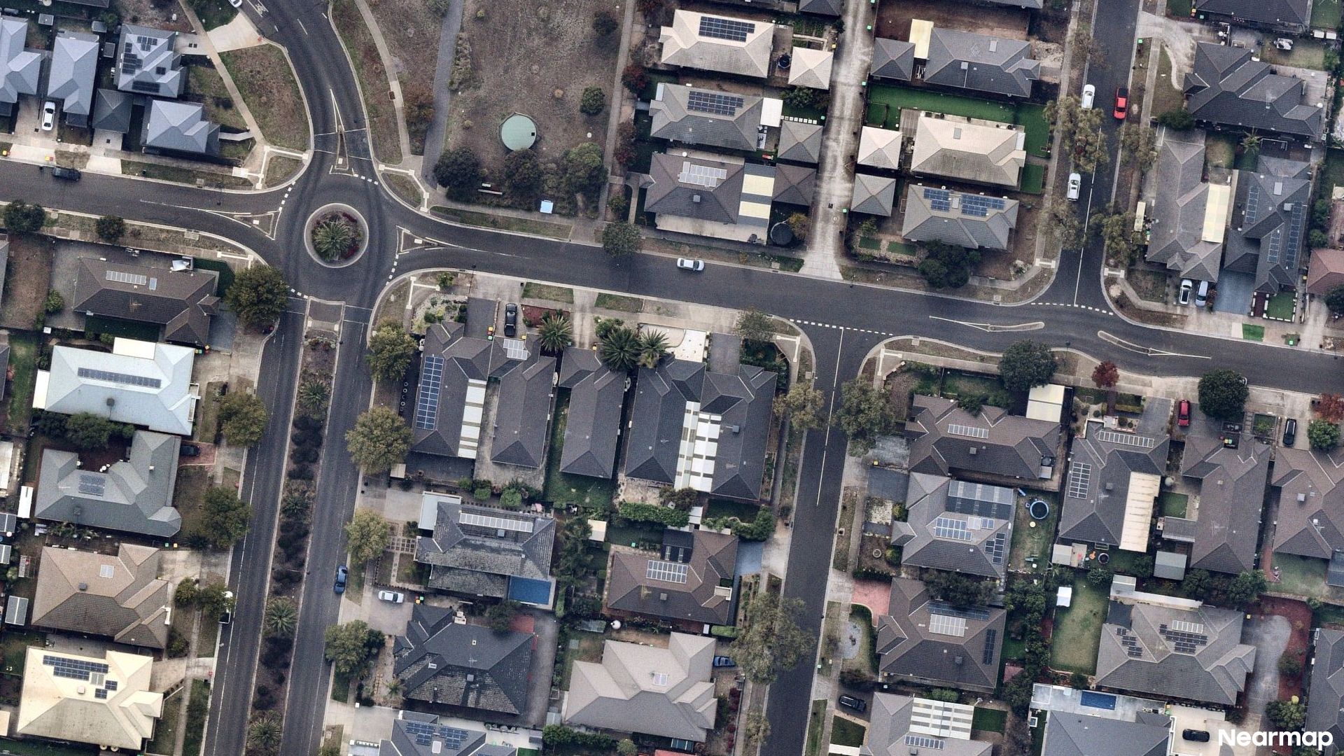 Vertical aerial view