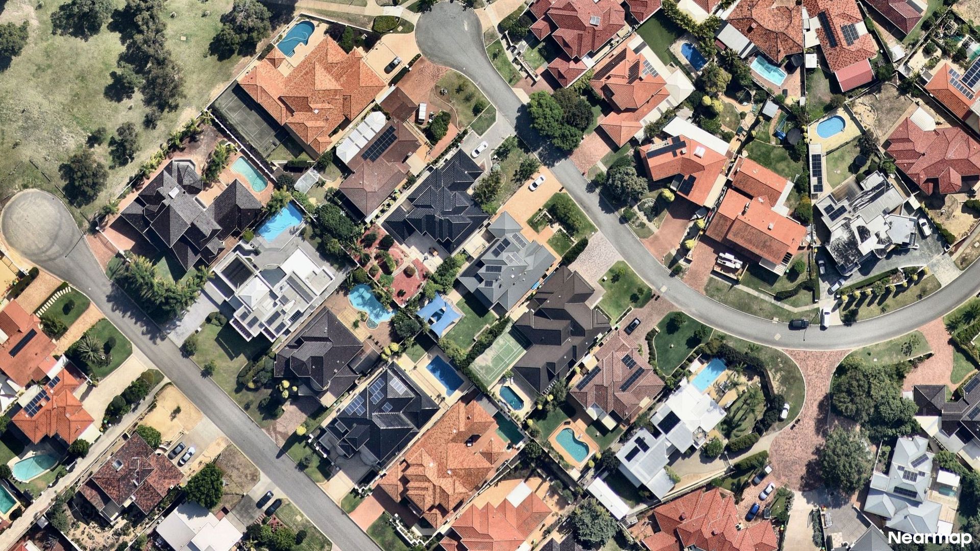 Vertical aerial view