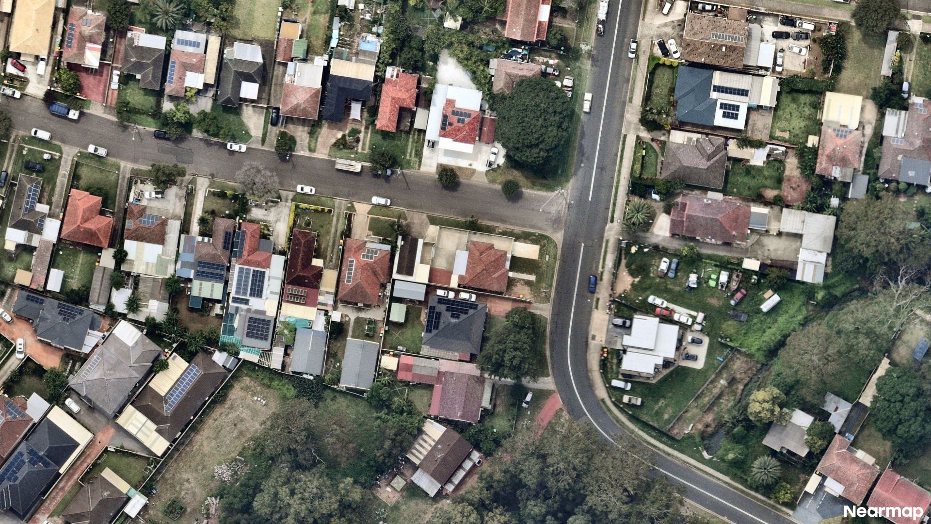 Vertical aerial view