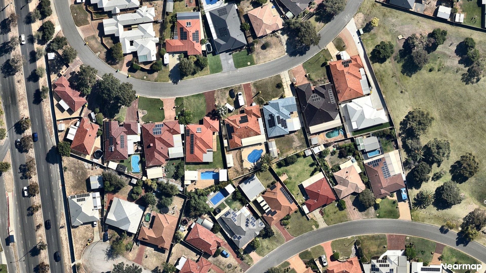 Vertical aerial view