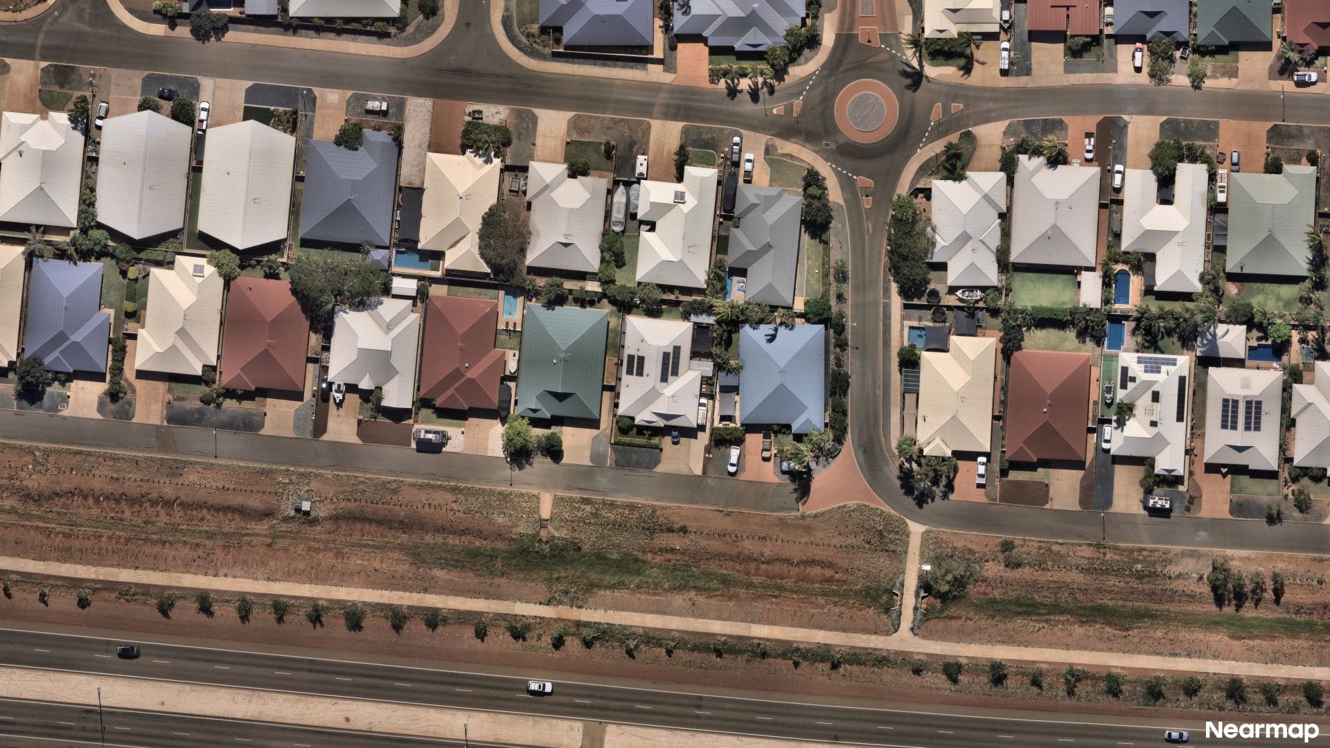 Vertical aerial view