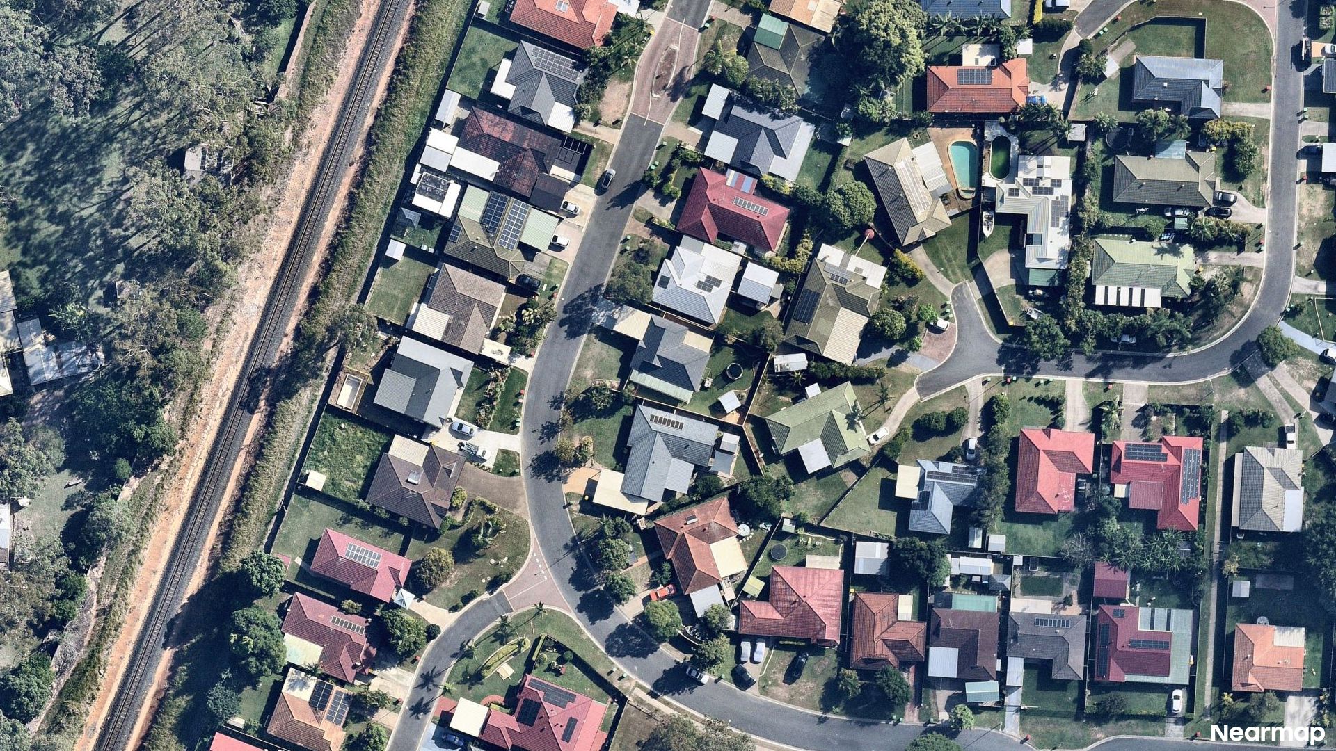 Vertical aerial view