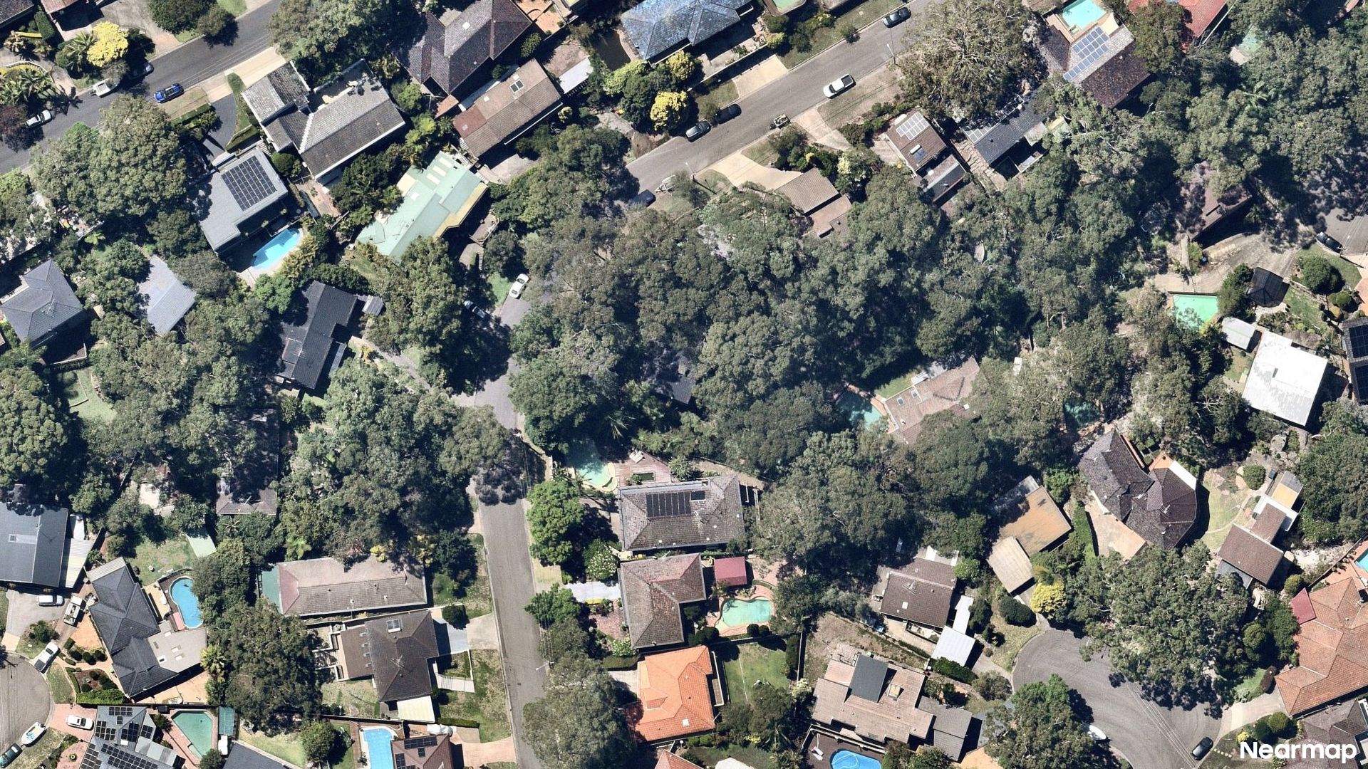 Vertical aerial view