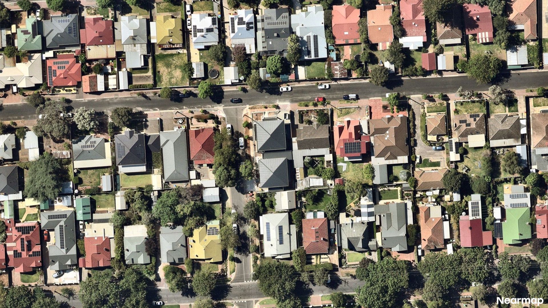 Vertical aerial view