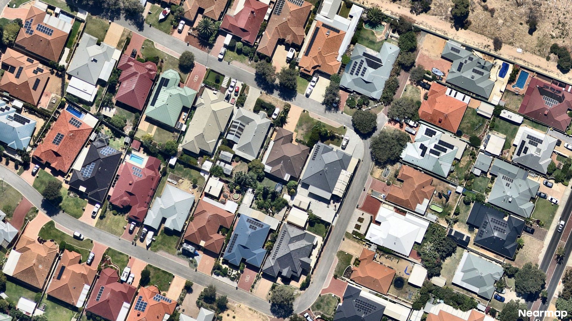 Vertical aerial view