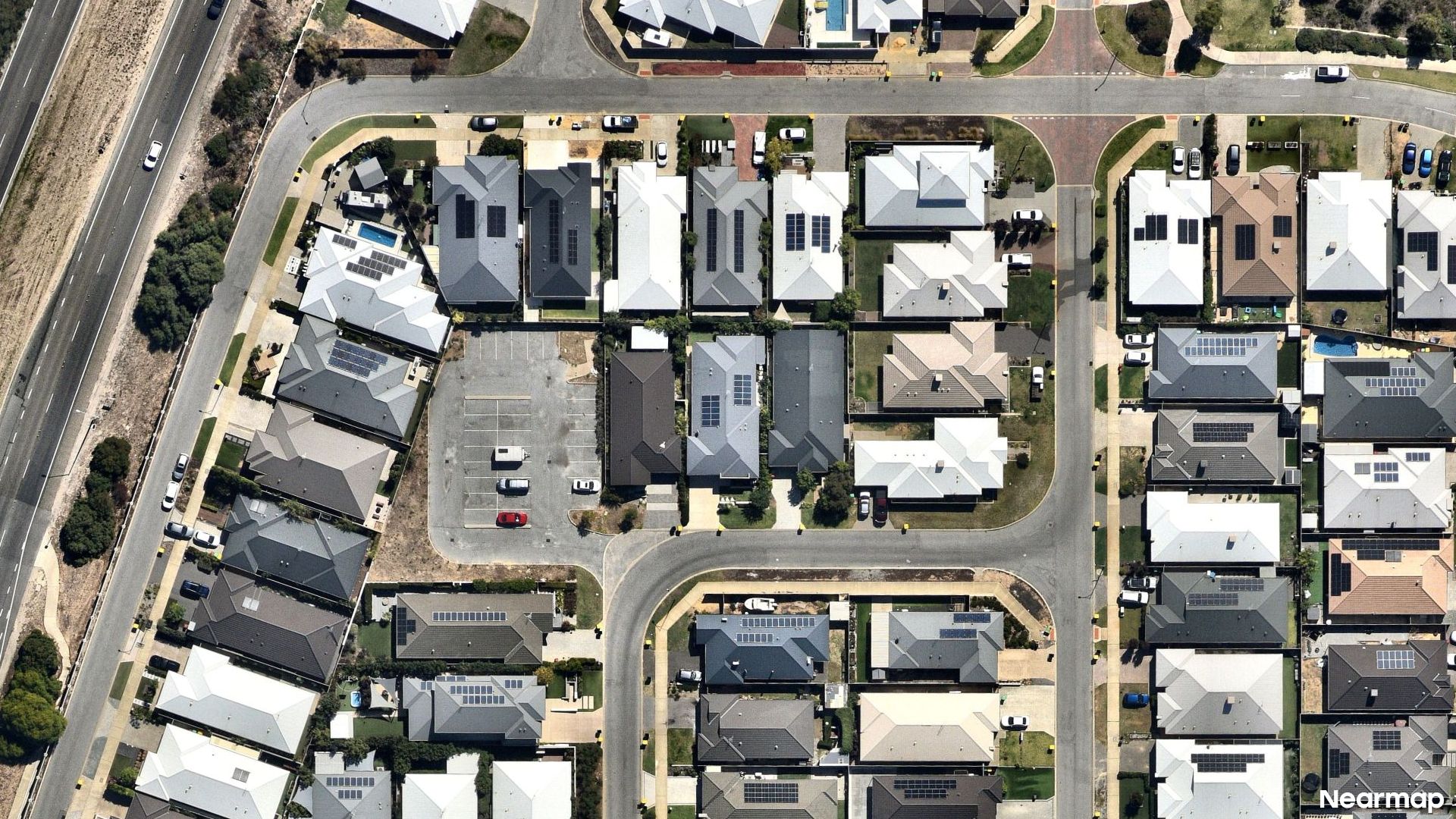 Vertical aerial view