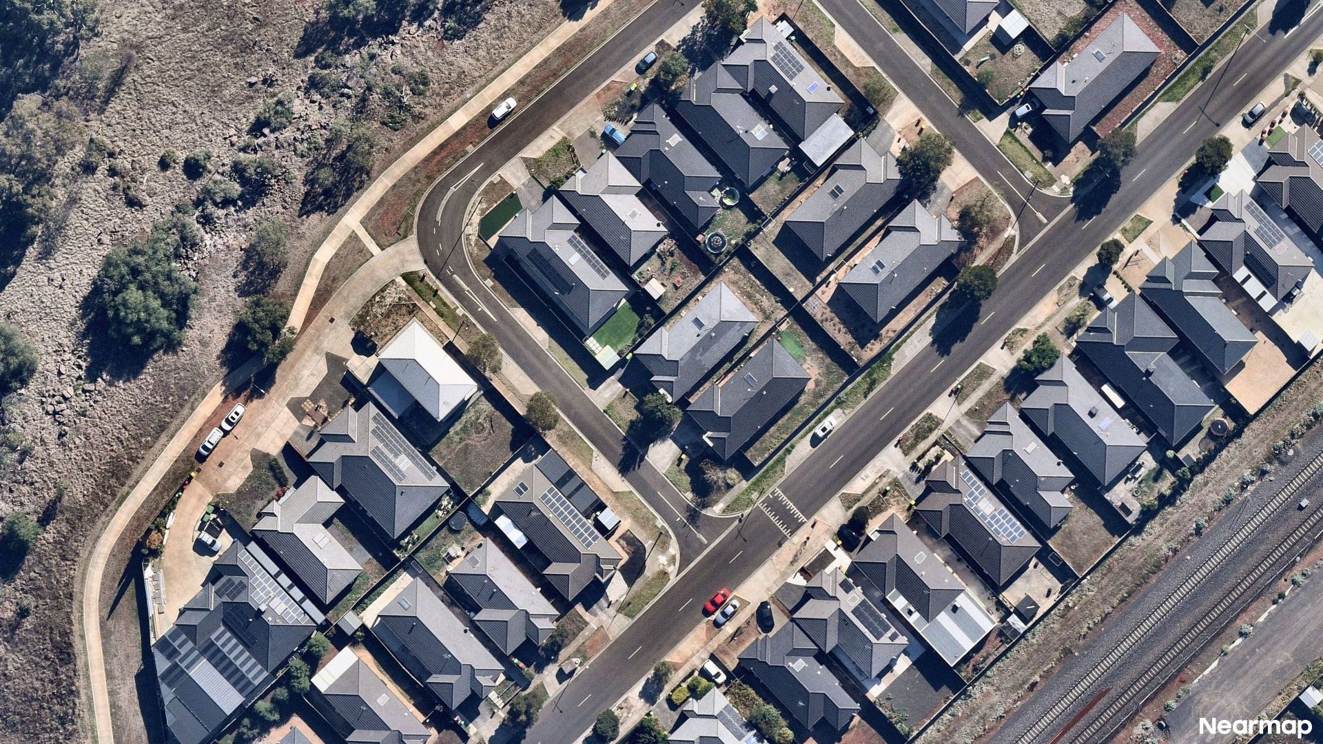Vertical aerial view