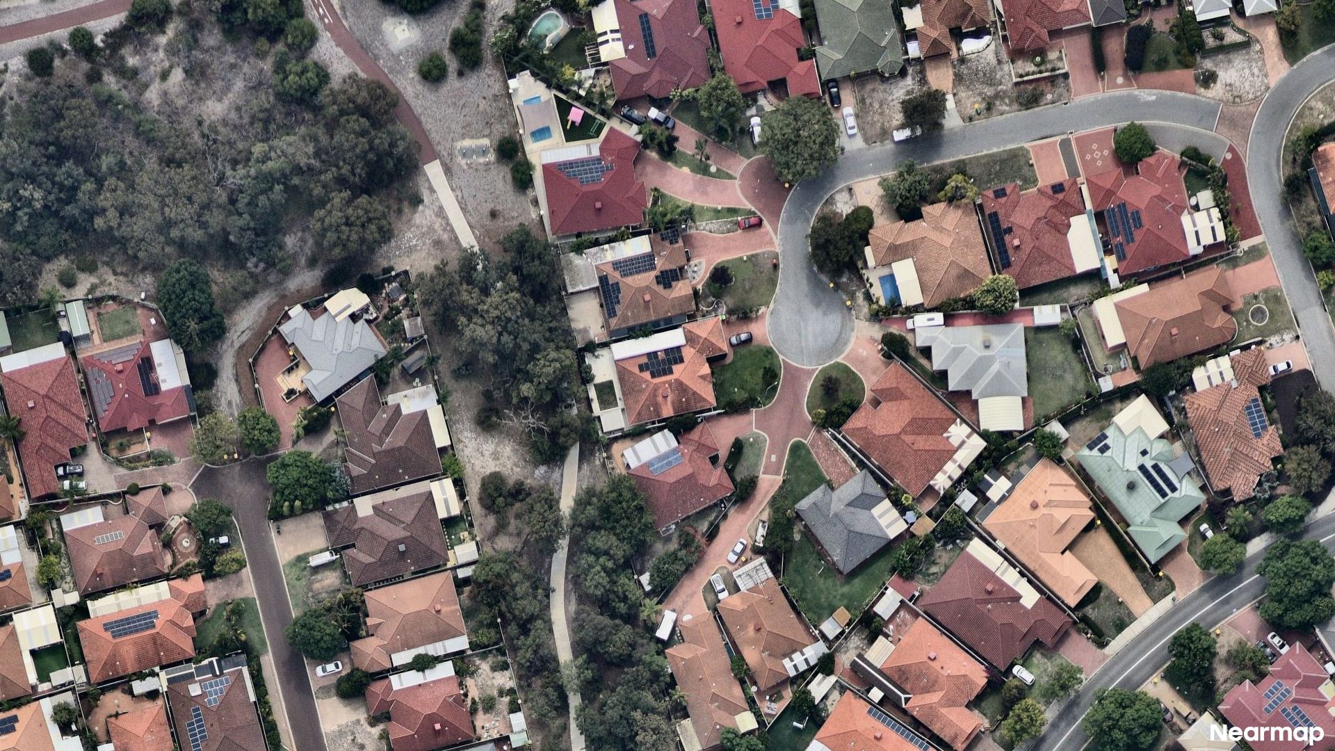 Vertical aerial view
