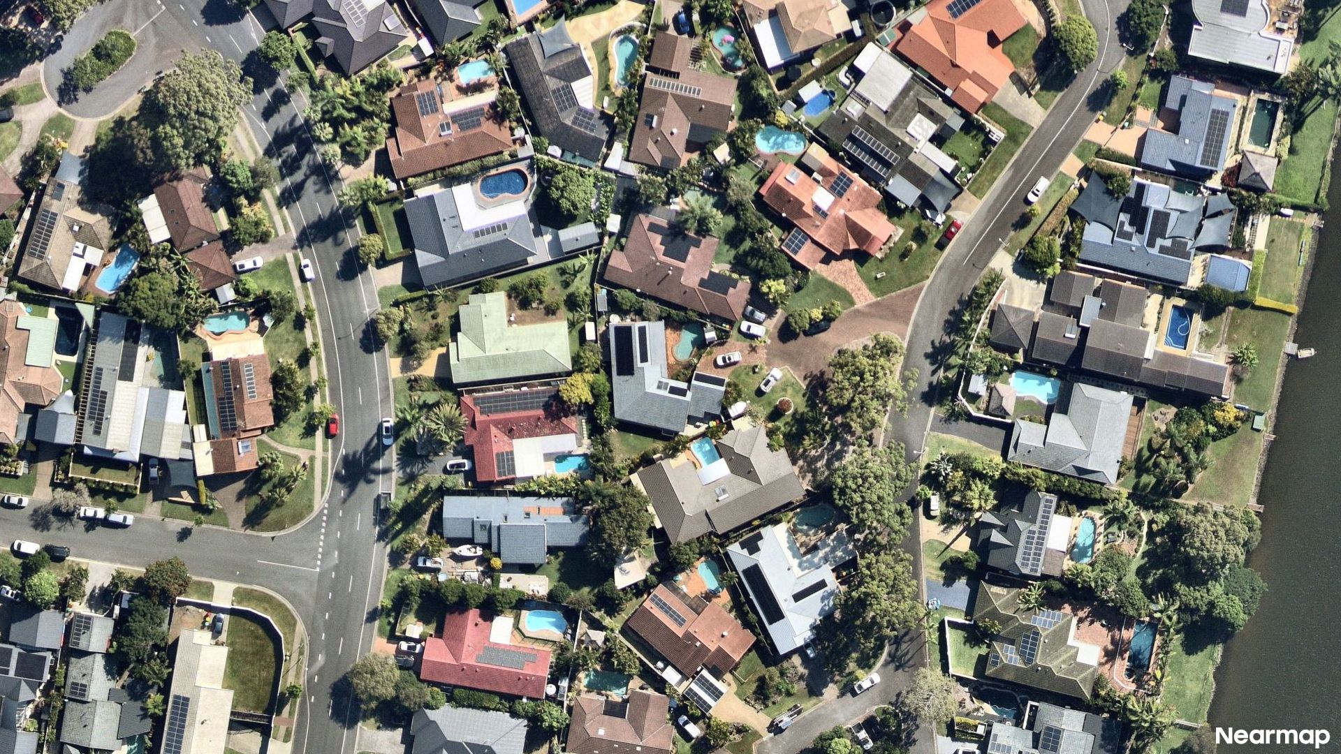 Vertical aerial view