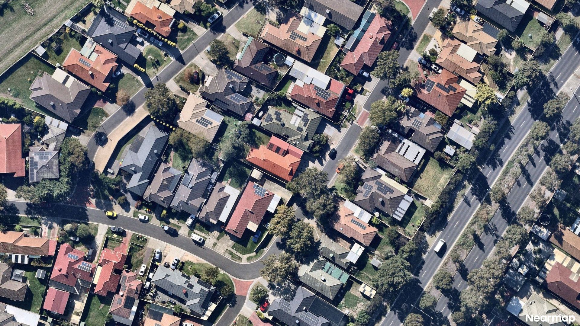Vertical aerial view