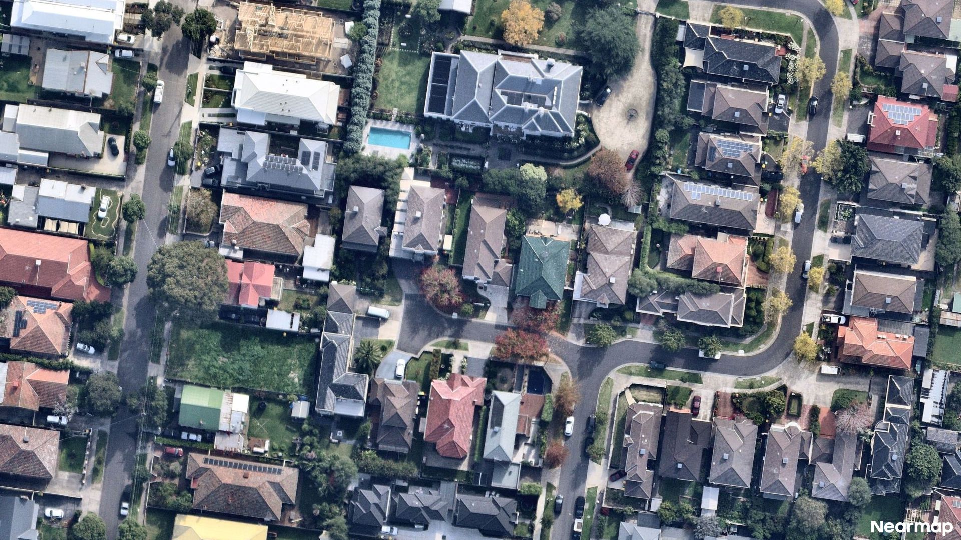 Vertical aerial view