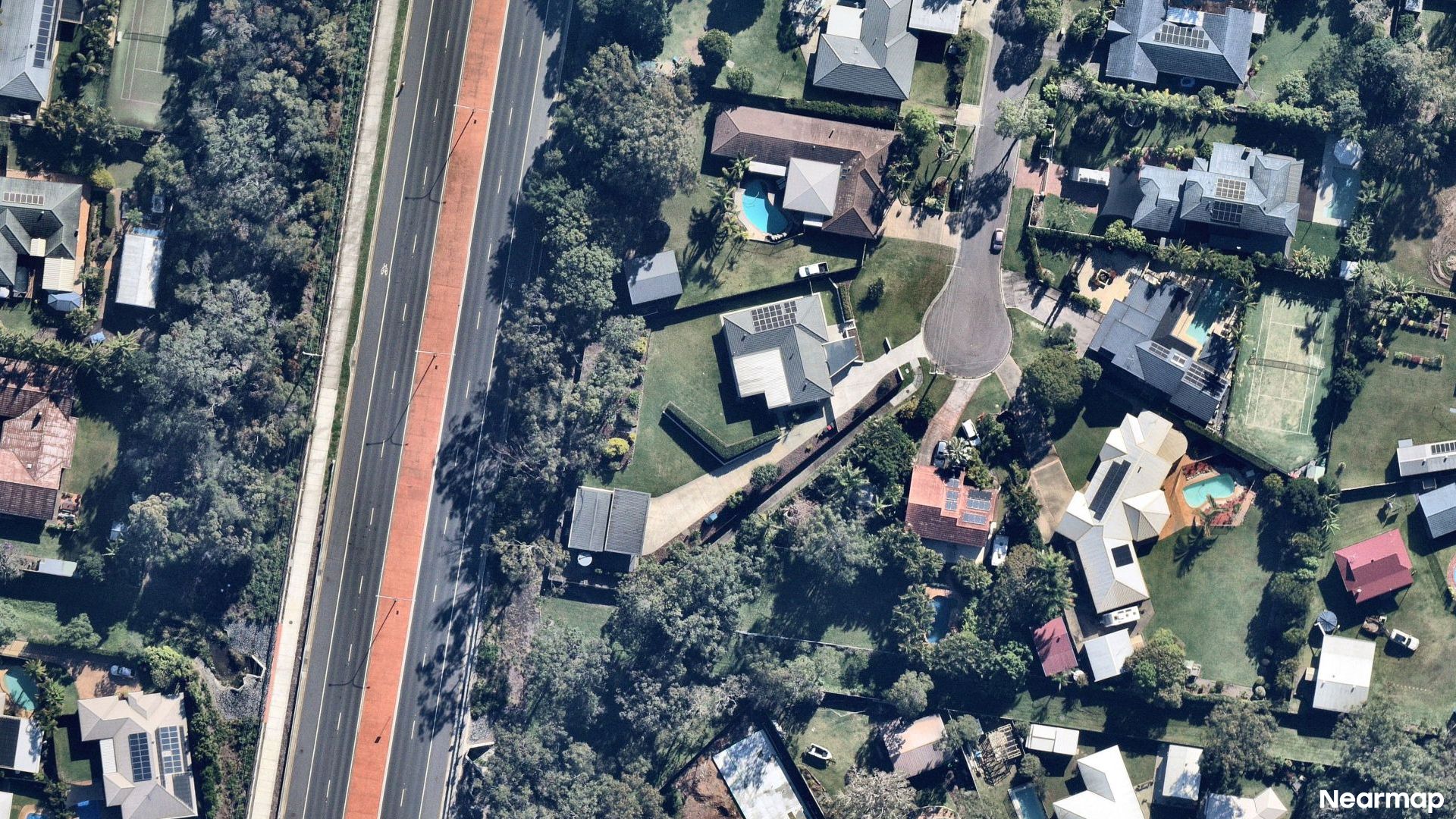 Vertical aerial view