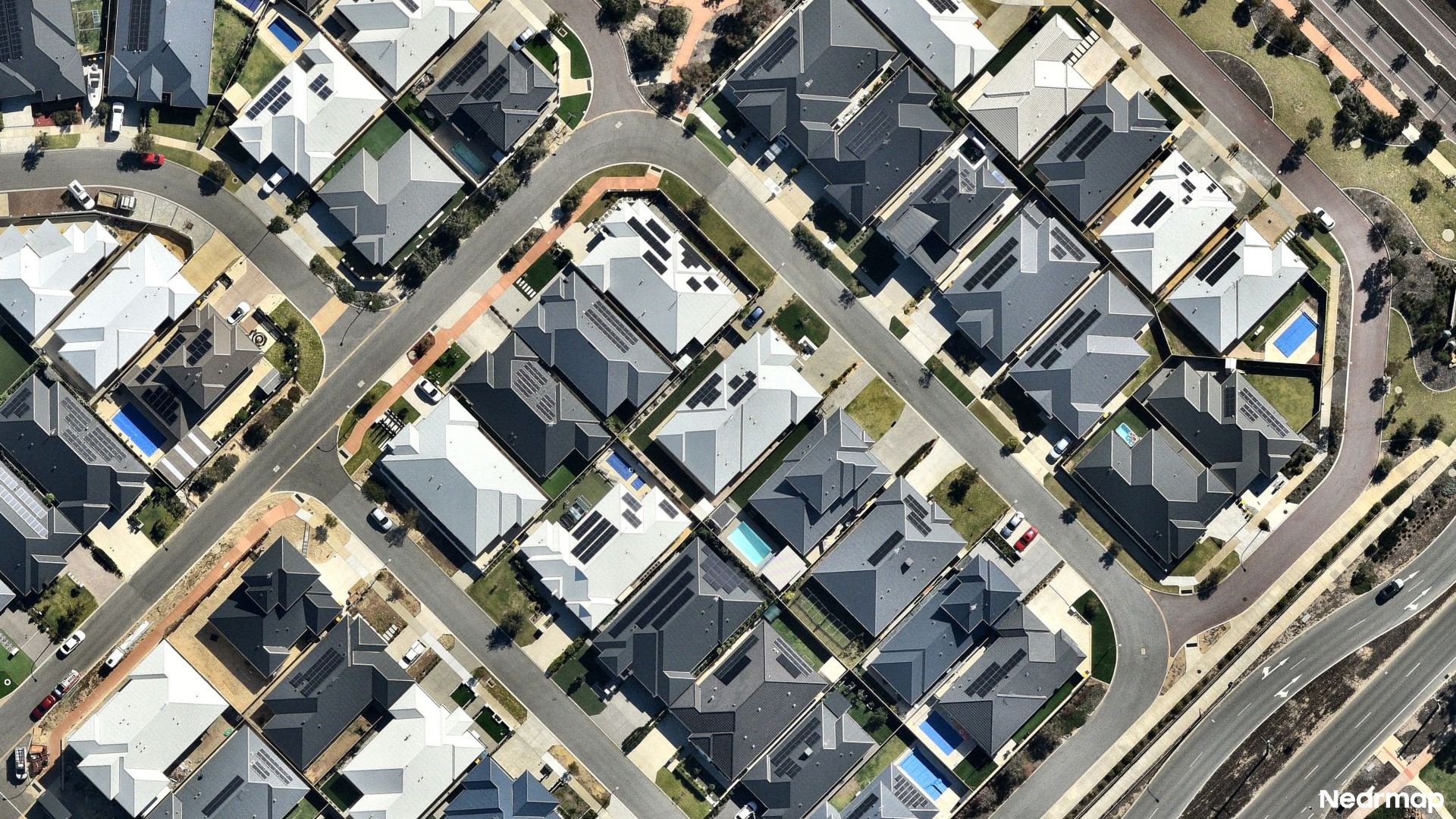Vertical aerial view