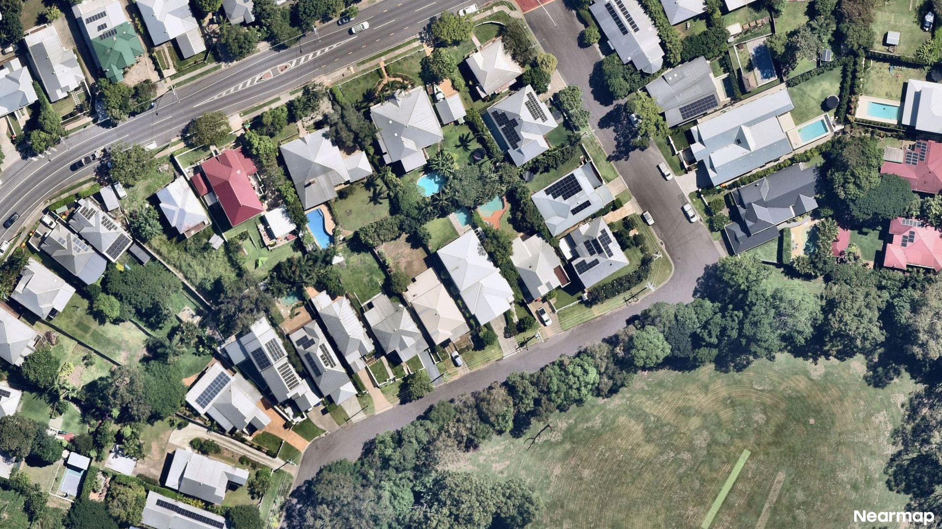 Vertical aerial view