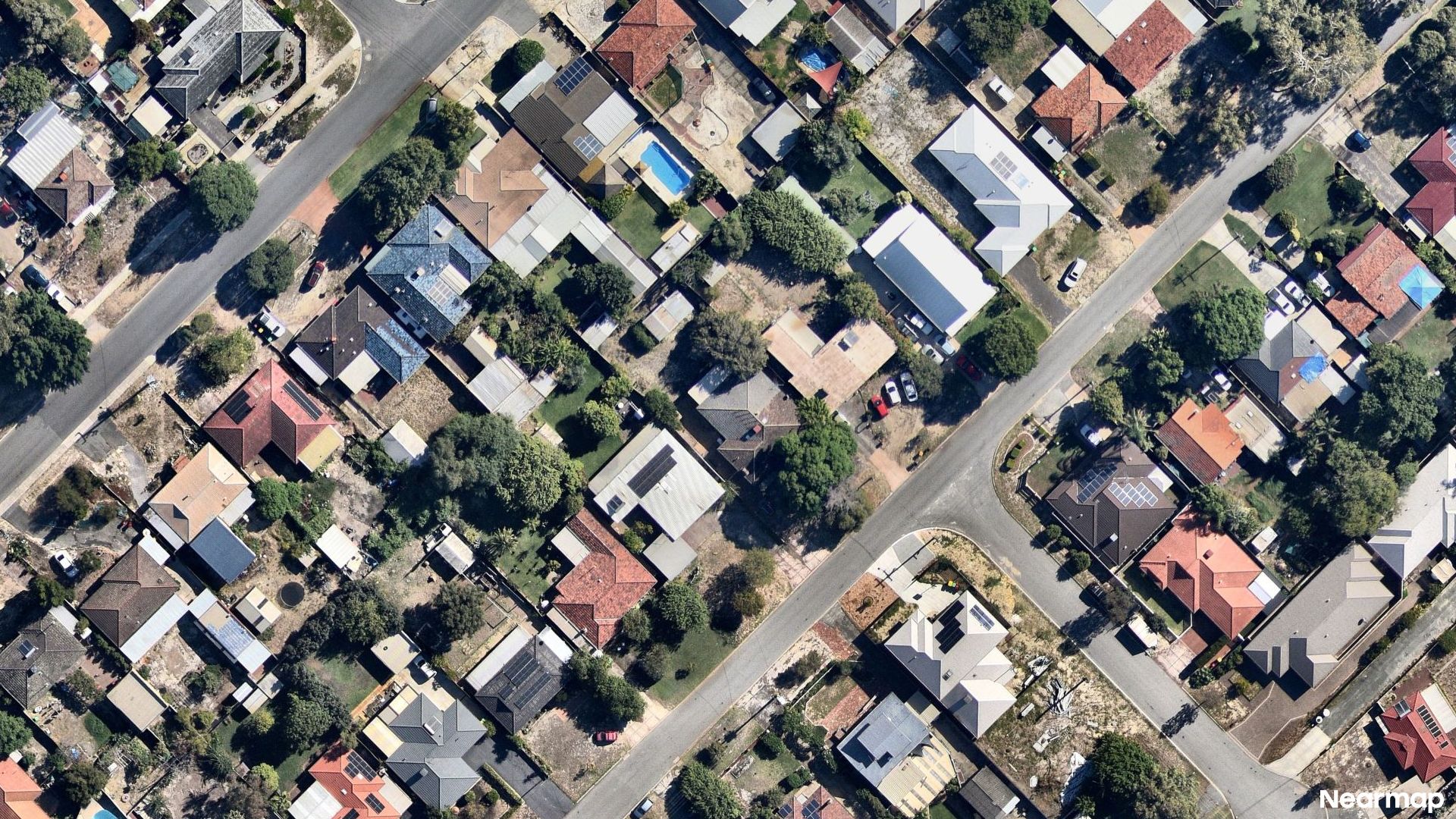 Vertical aerial view