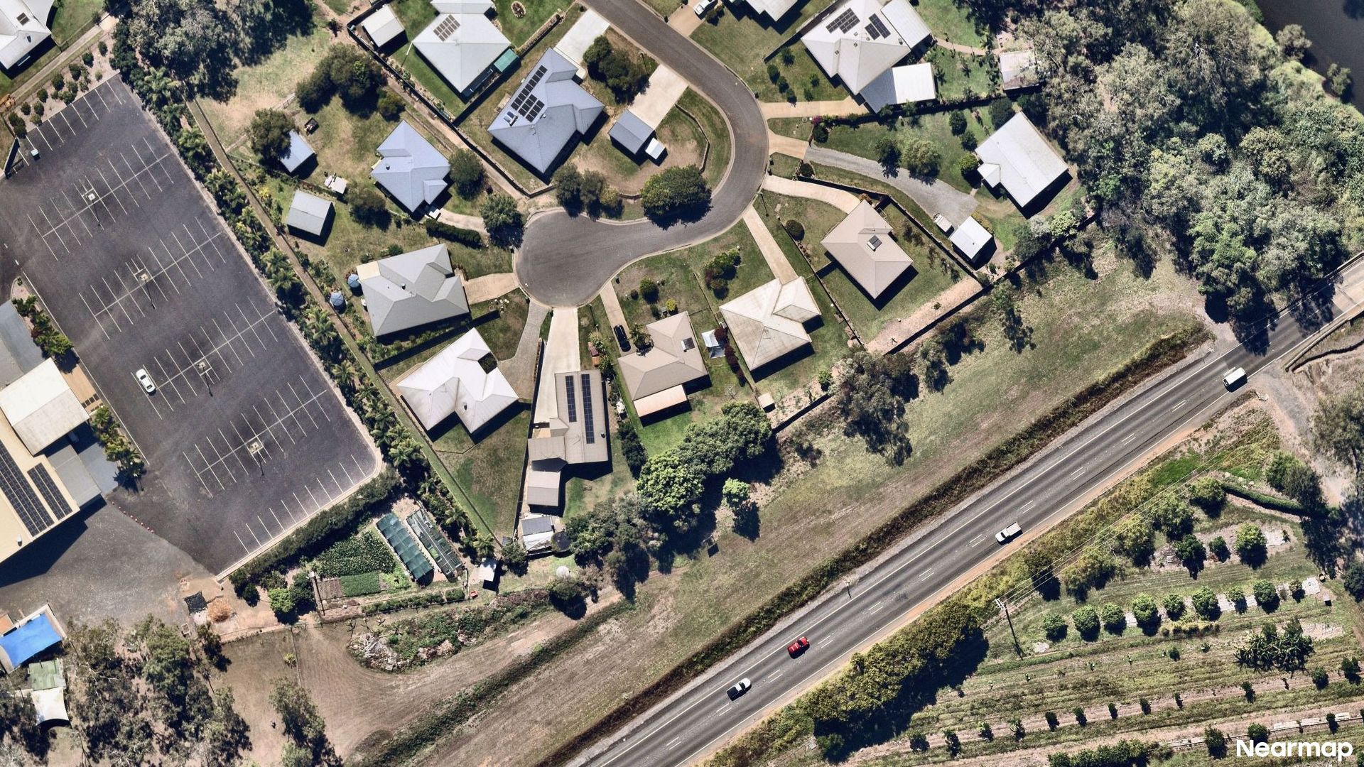 Vertical aerial view