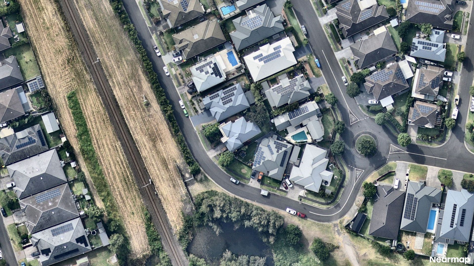 Vertical aerial view