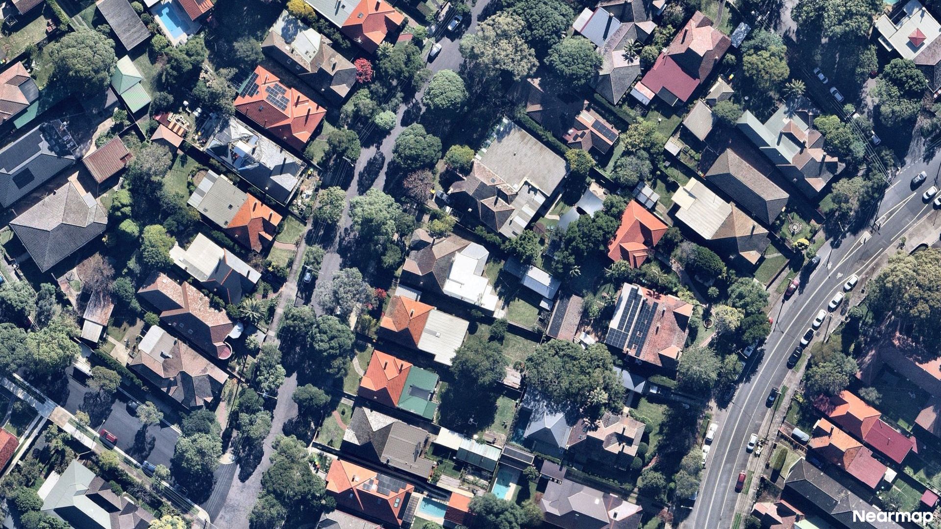 Vertical aerial view
