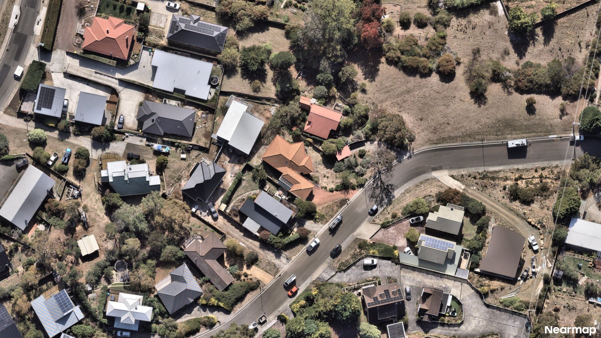 Vertical aerial view