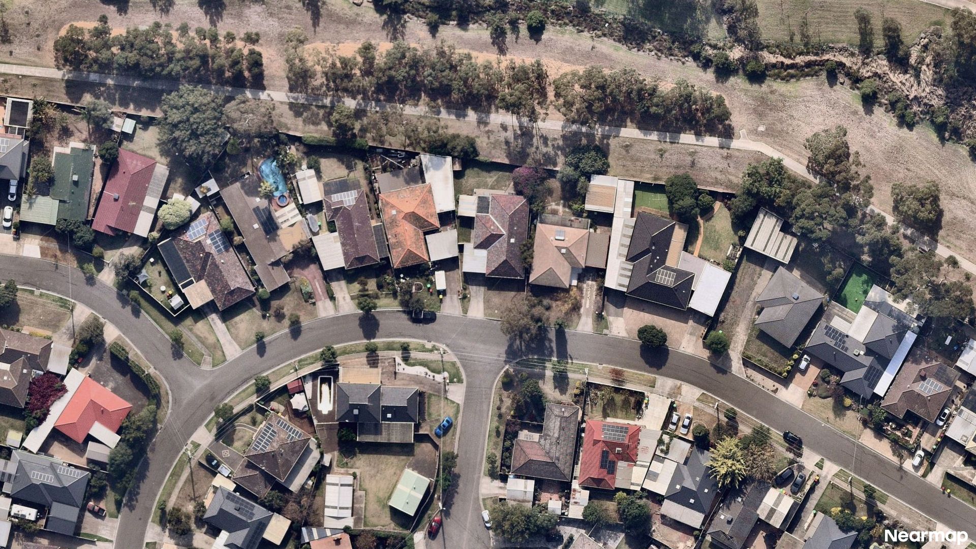 Vertical aerial view