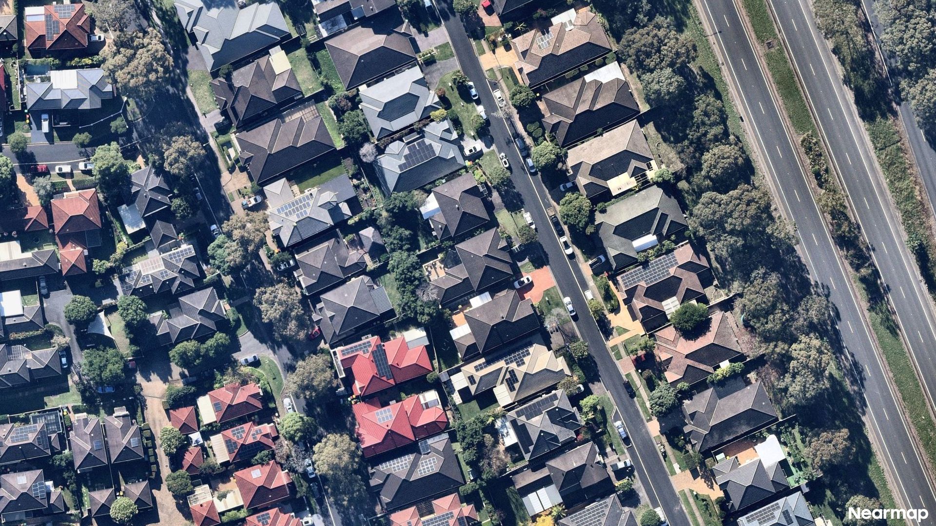 Vertical aerial view