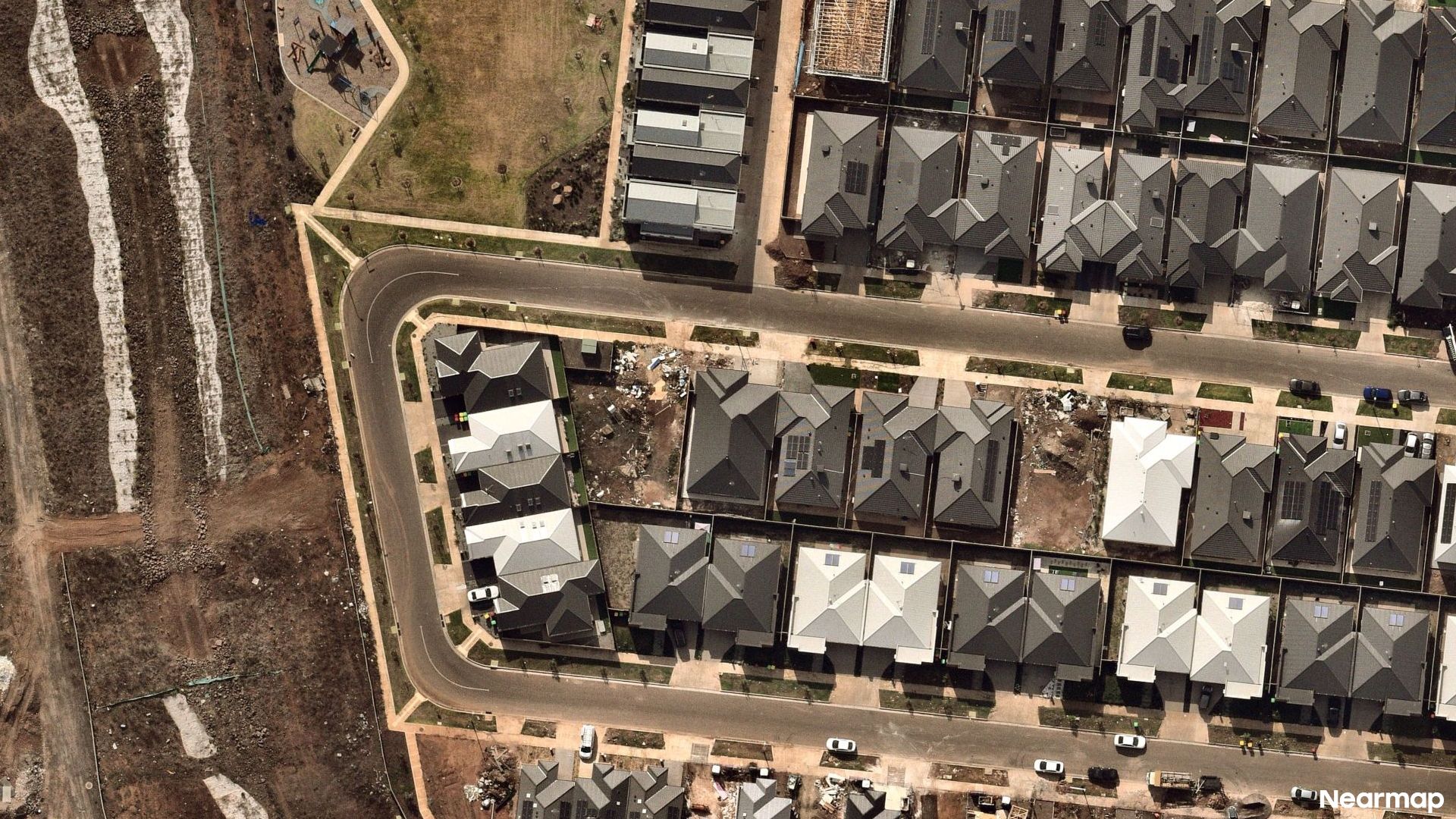 Vertical aerial view