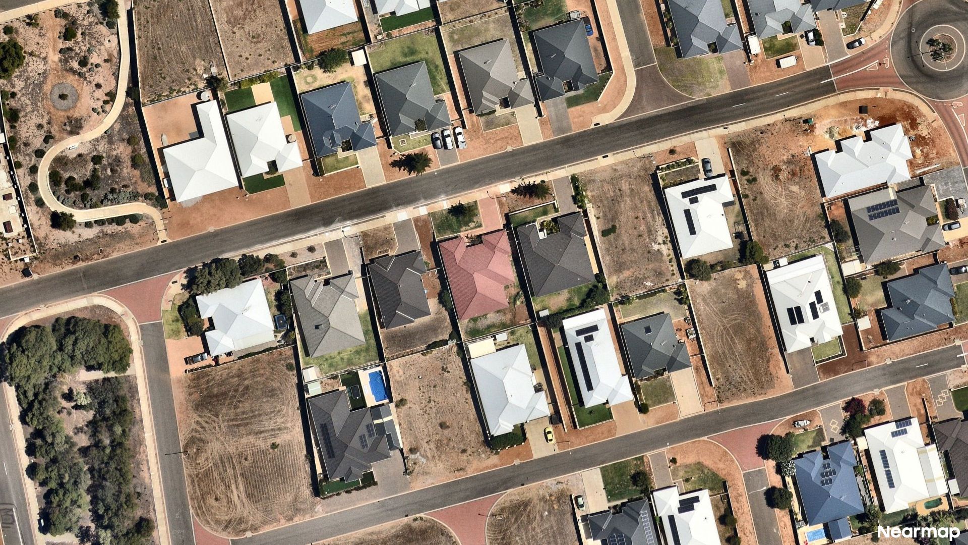 Vertical aerial view