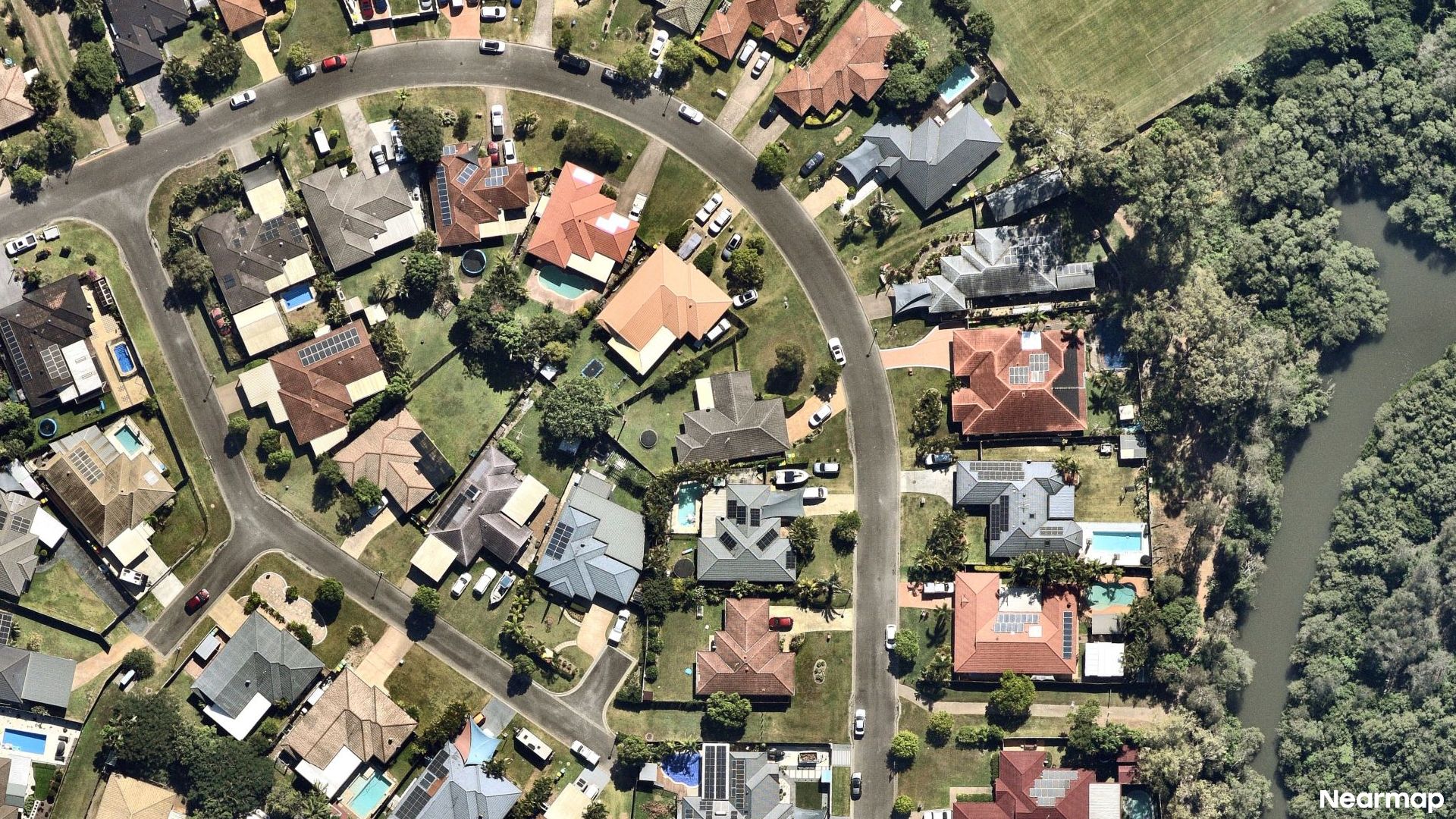 Vertical aerial view