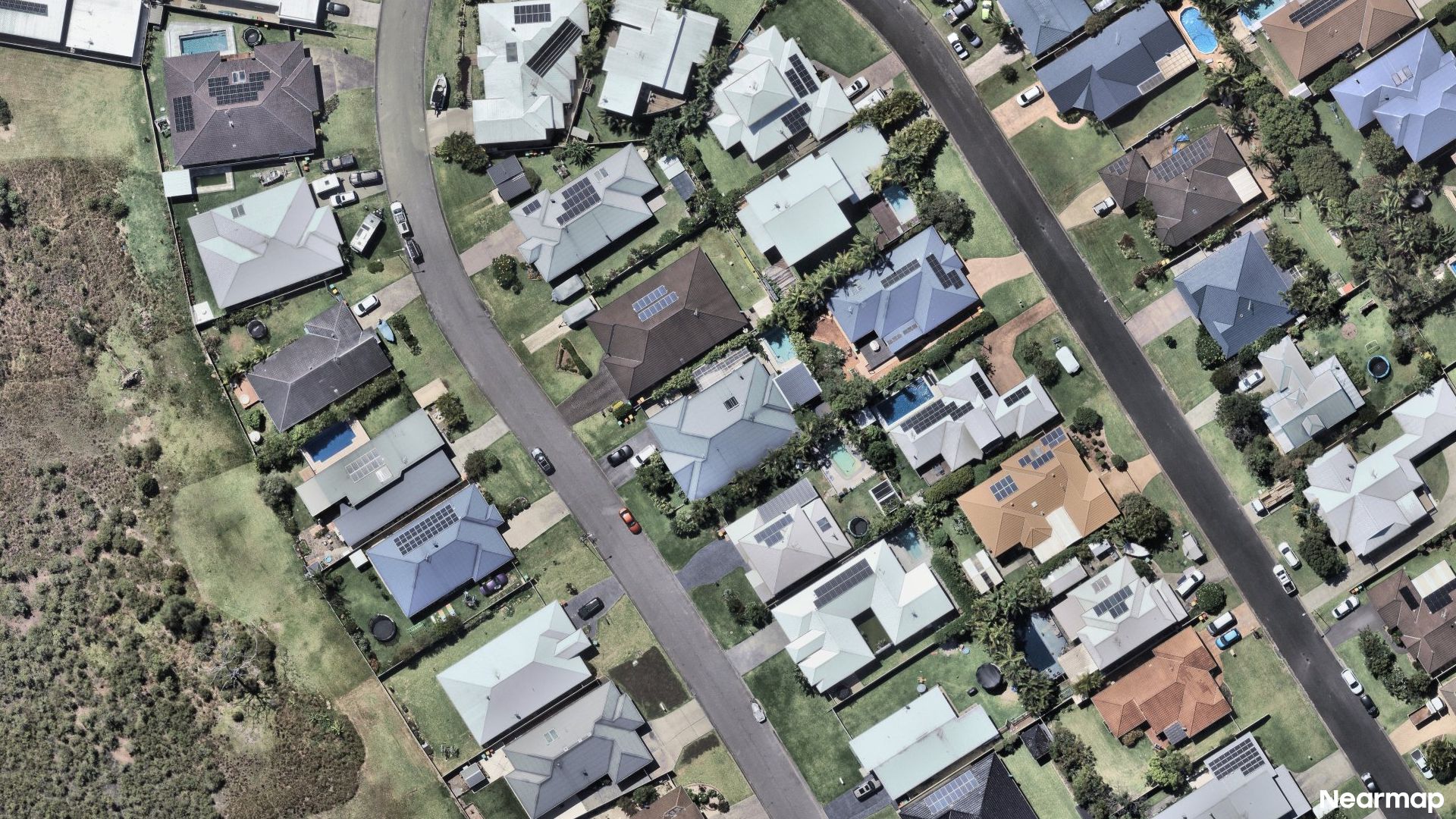 Vertical aerial view