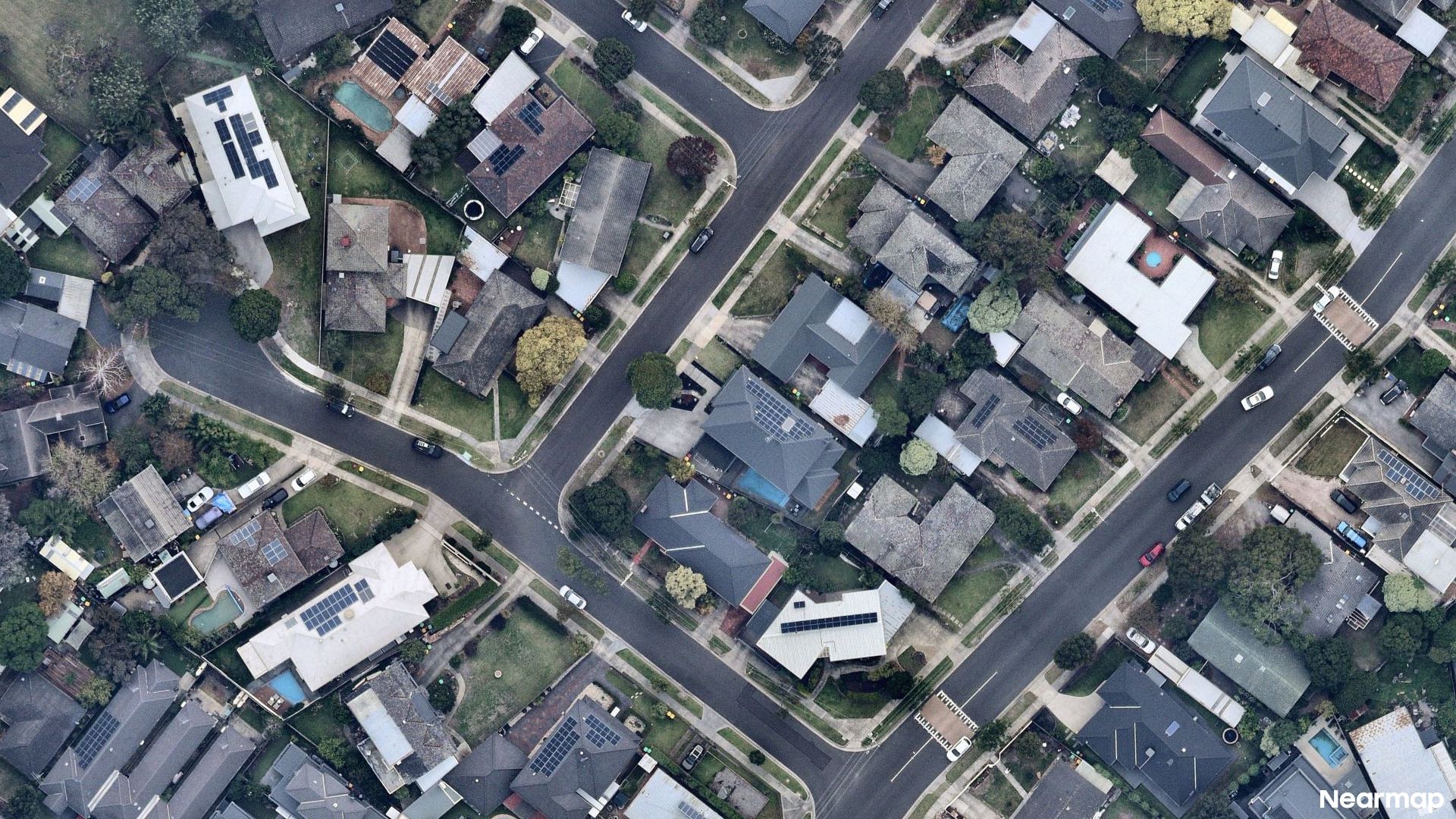 Vertical aerial view