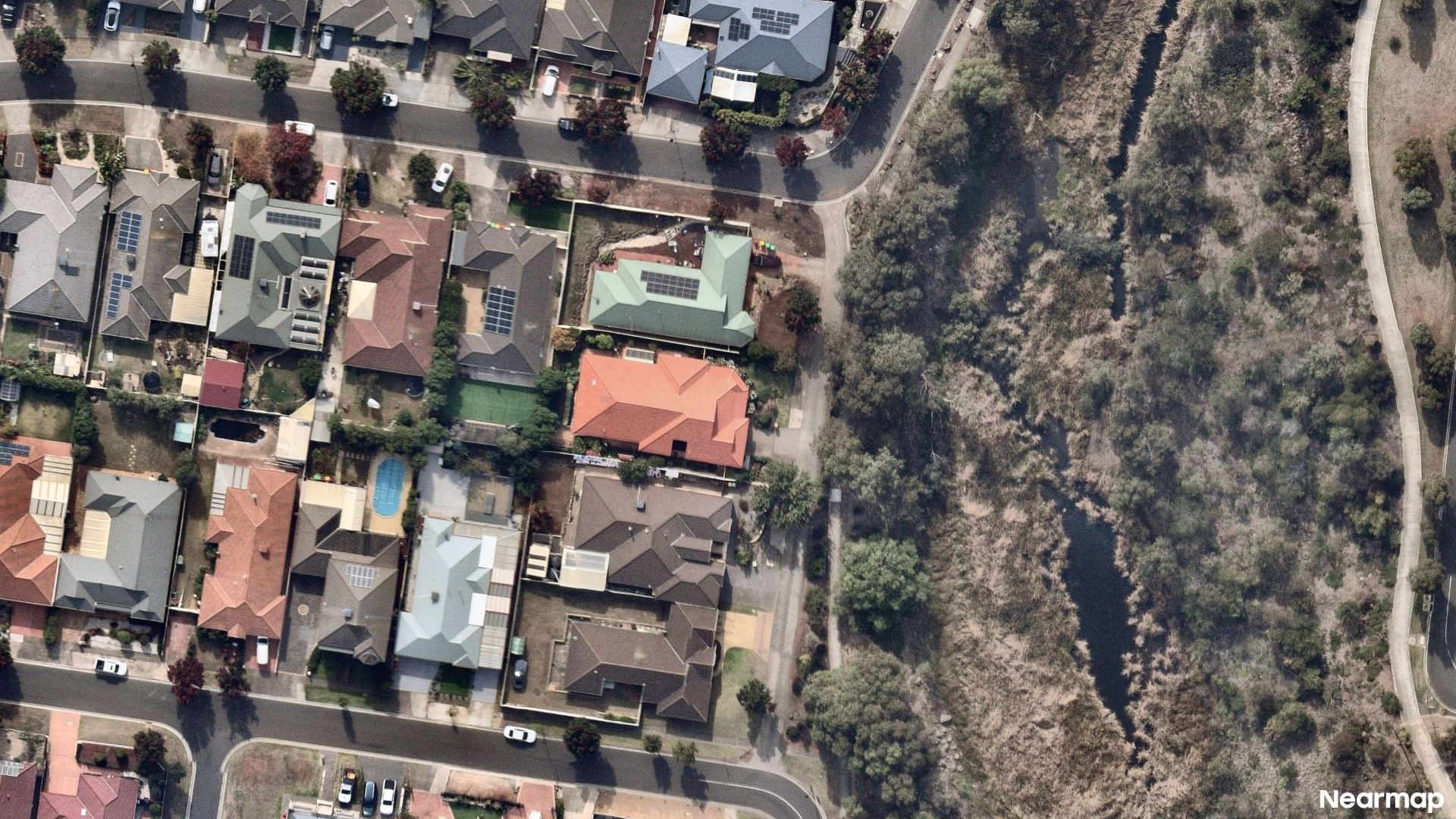 Vertical aerial view