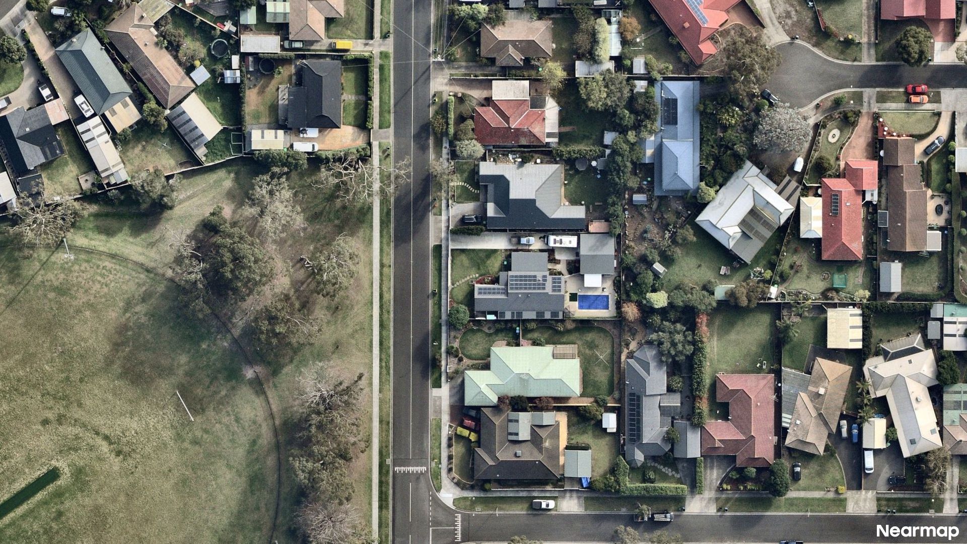 Vertical aerial view