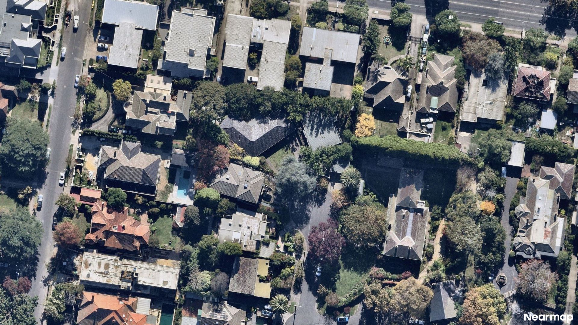 Vertical aerial view