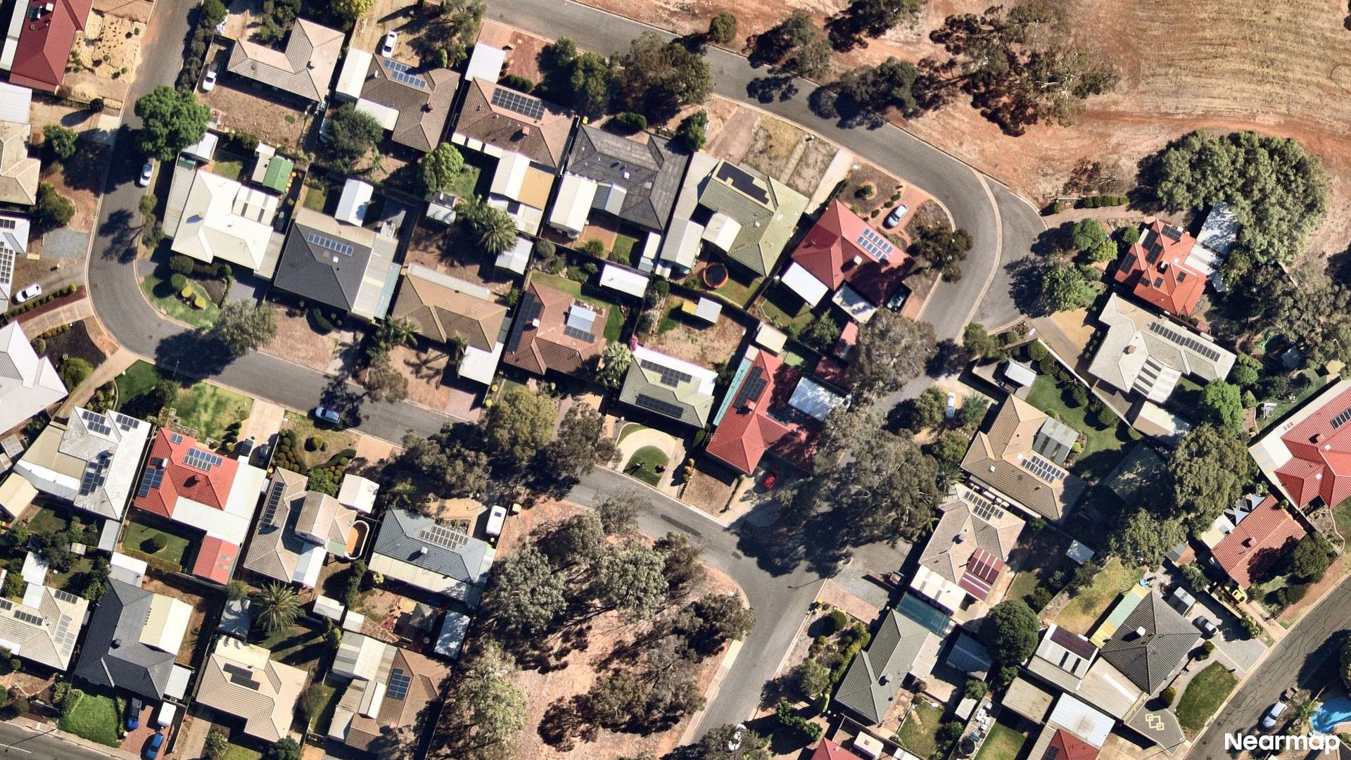 Vertical aerial view
