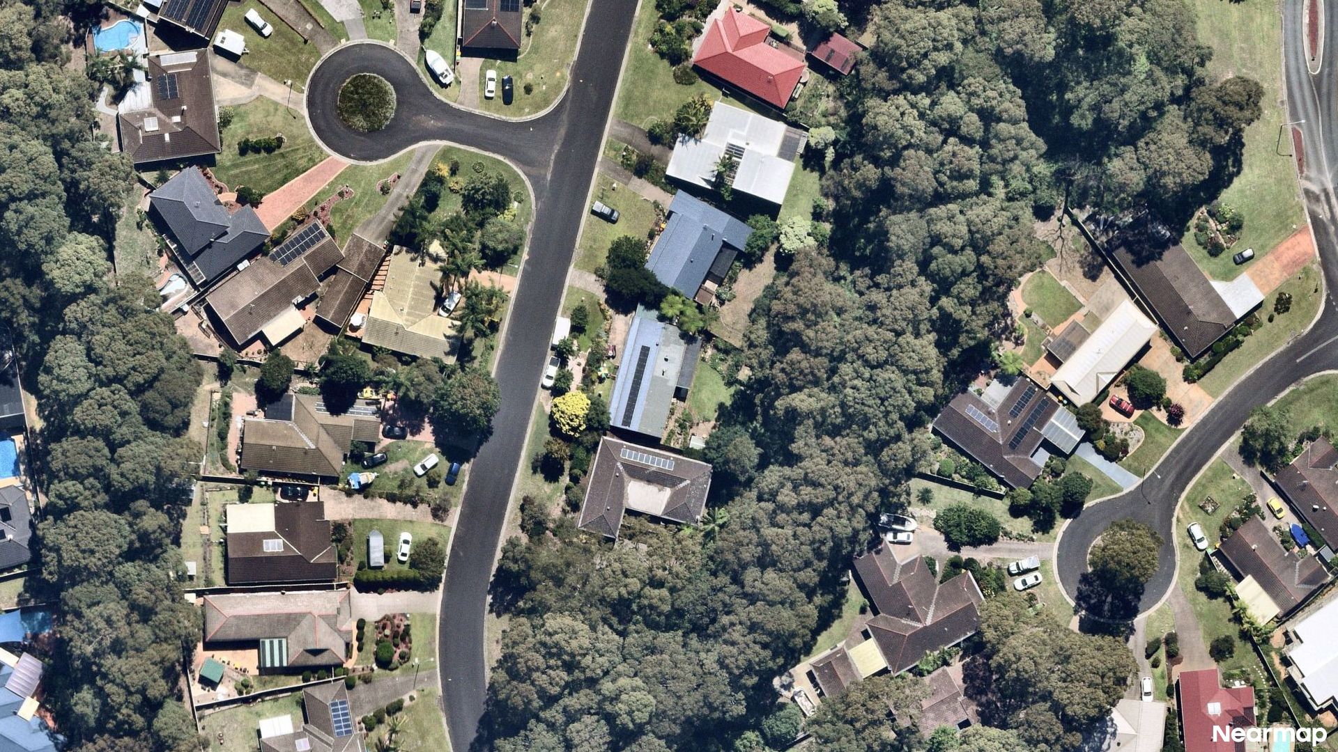 Vertical aerial view