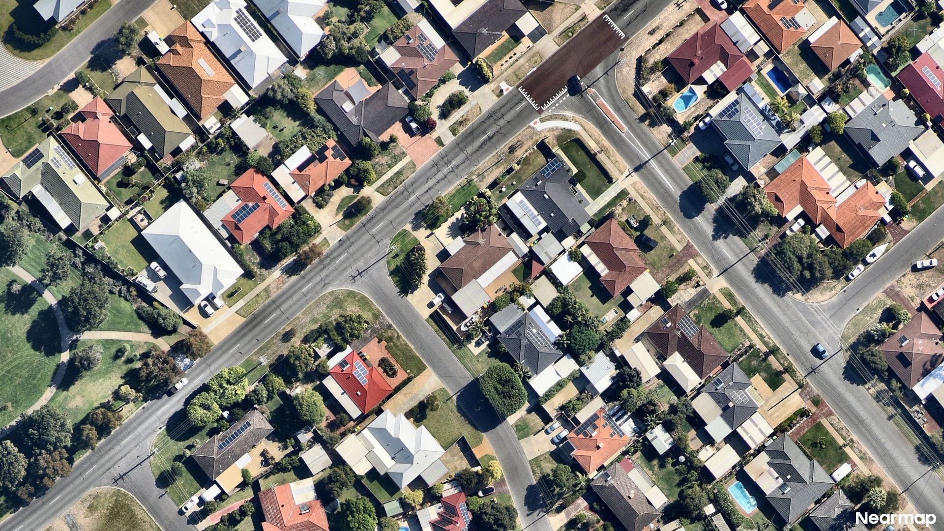 Vertical aerial view